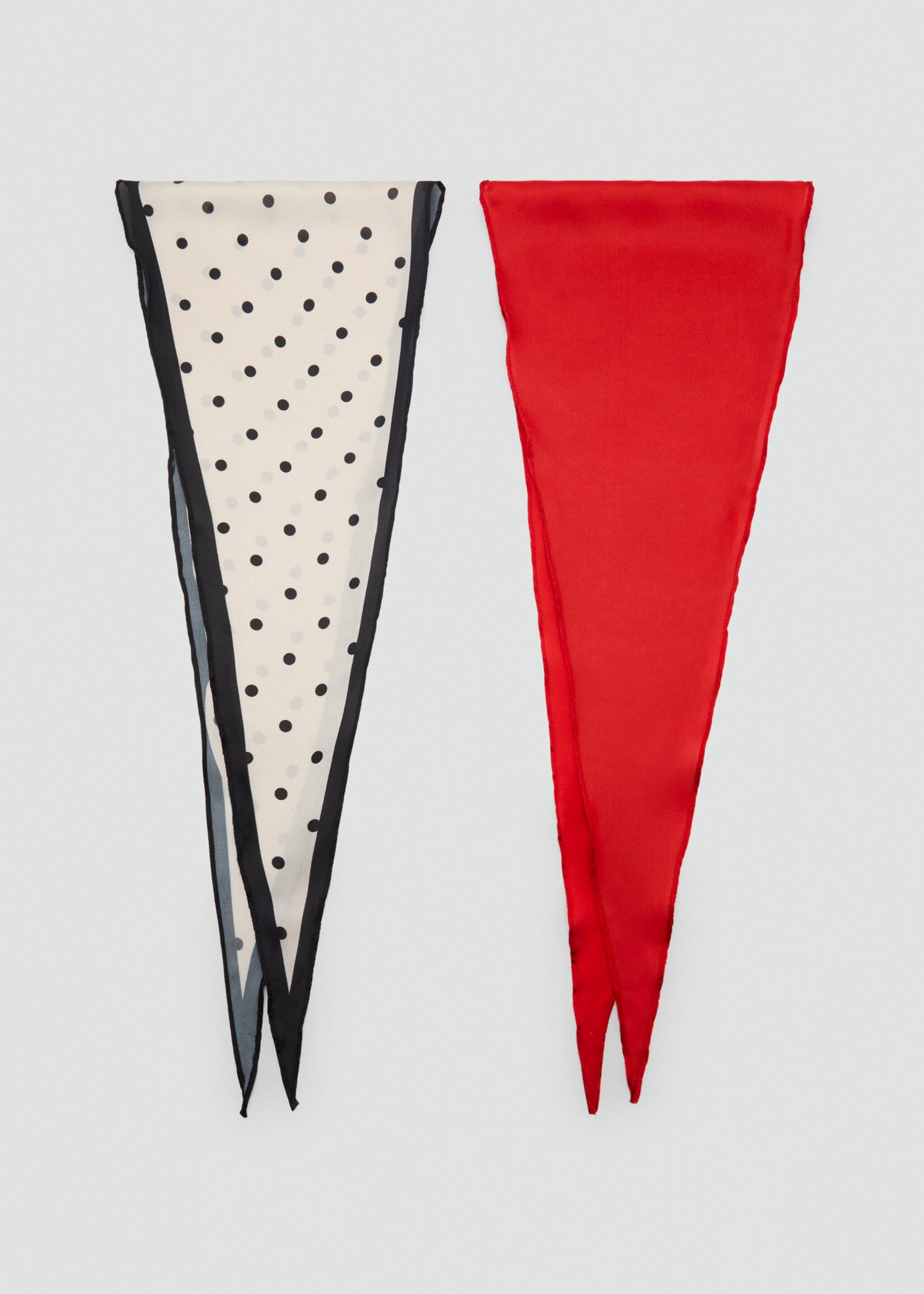 Set of 2 combined scarves - Article without model