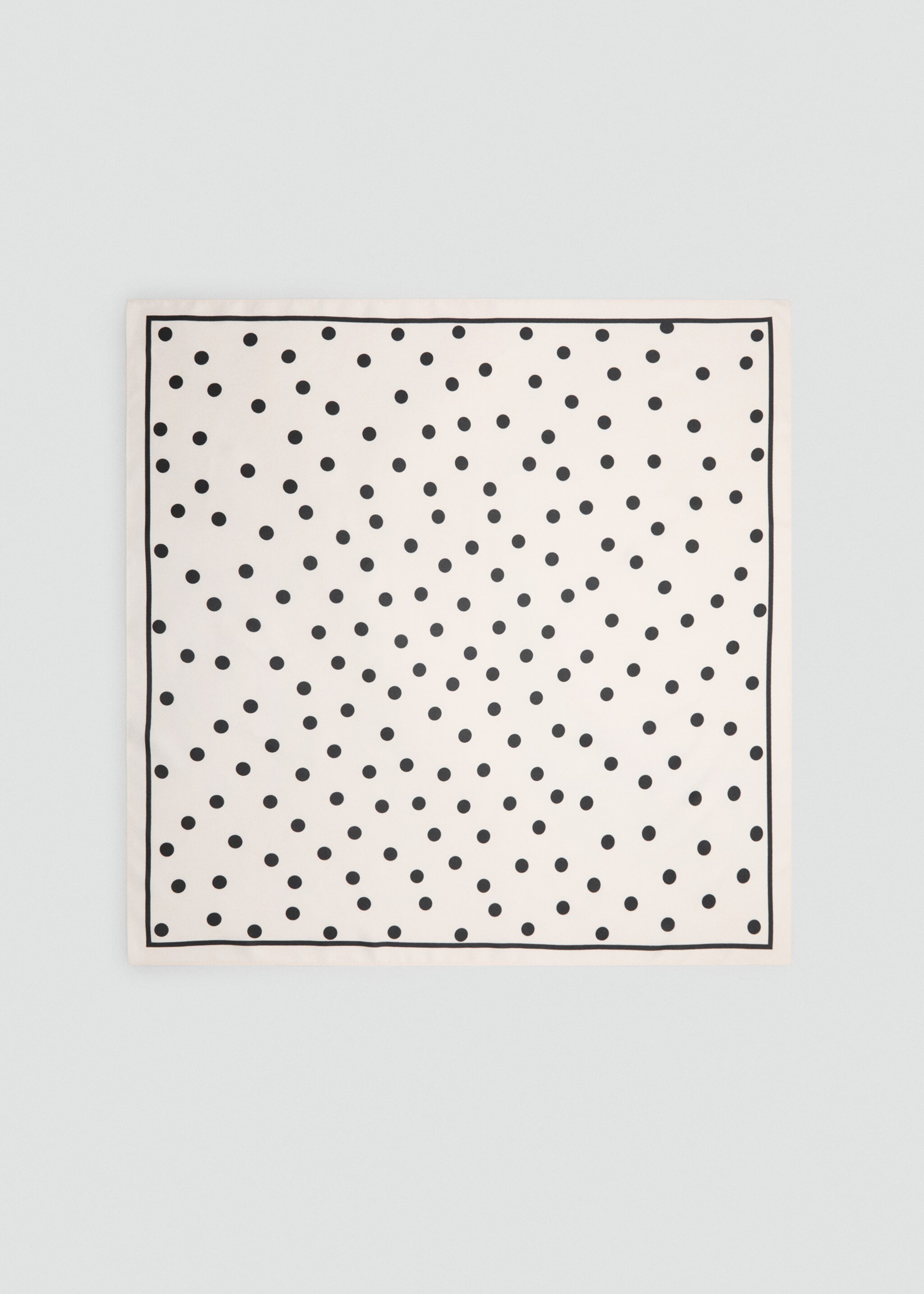 Polka-dot satin scarf - Article without model