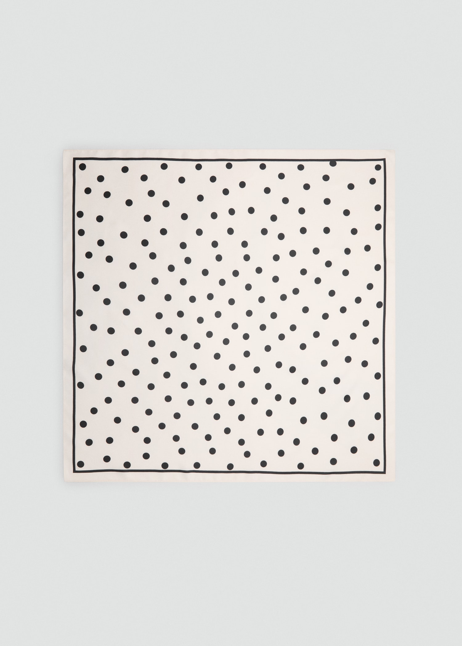 Polka-dot satin scarf - Article without model