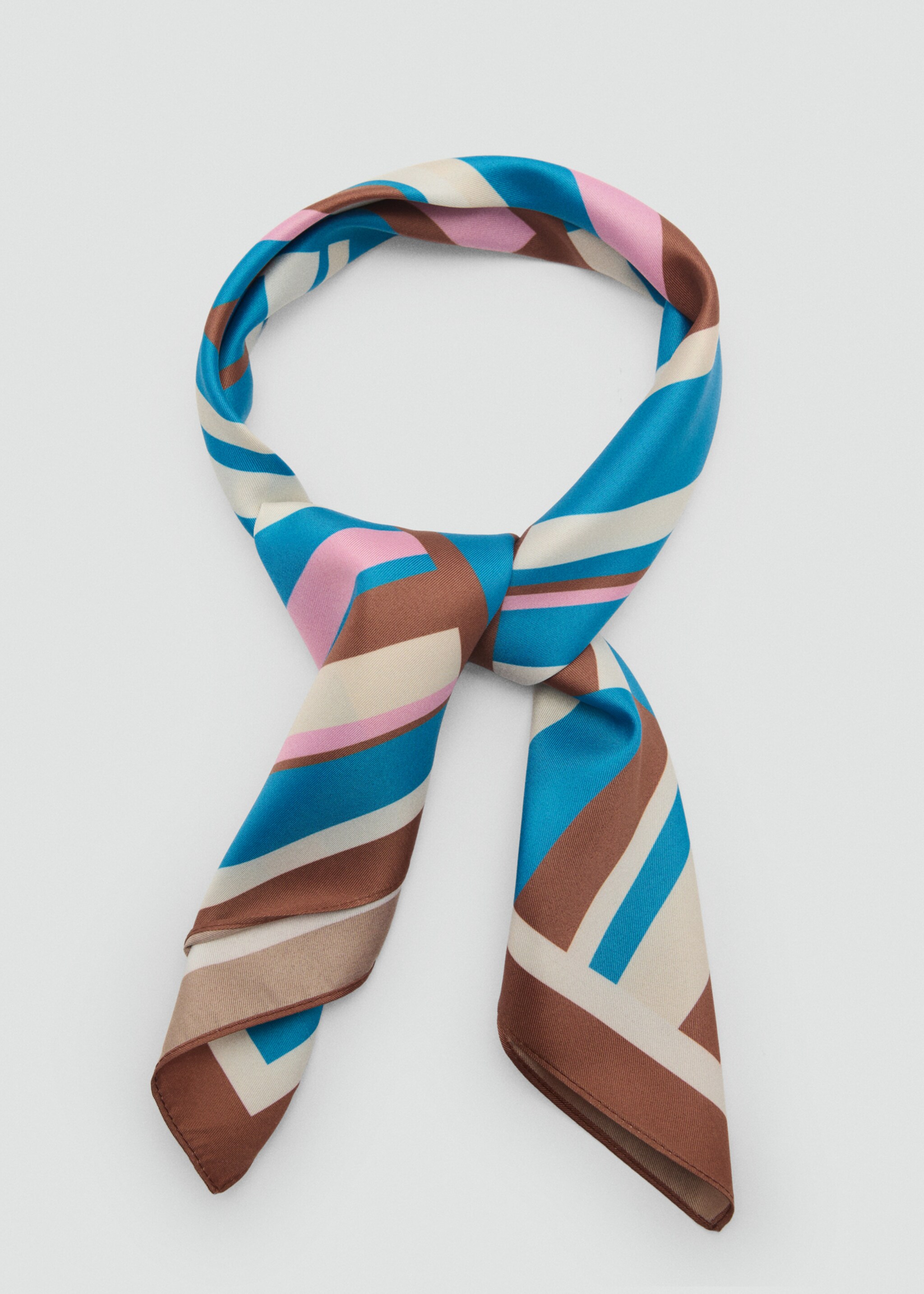 Abstract stripe-print scarf - Medium plane