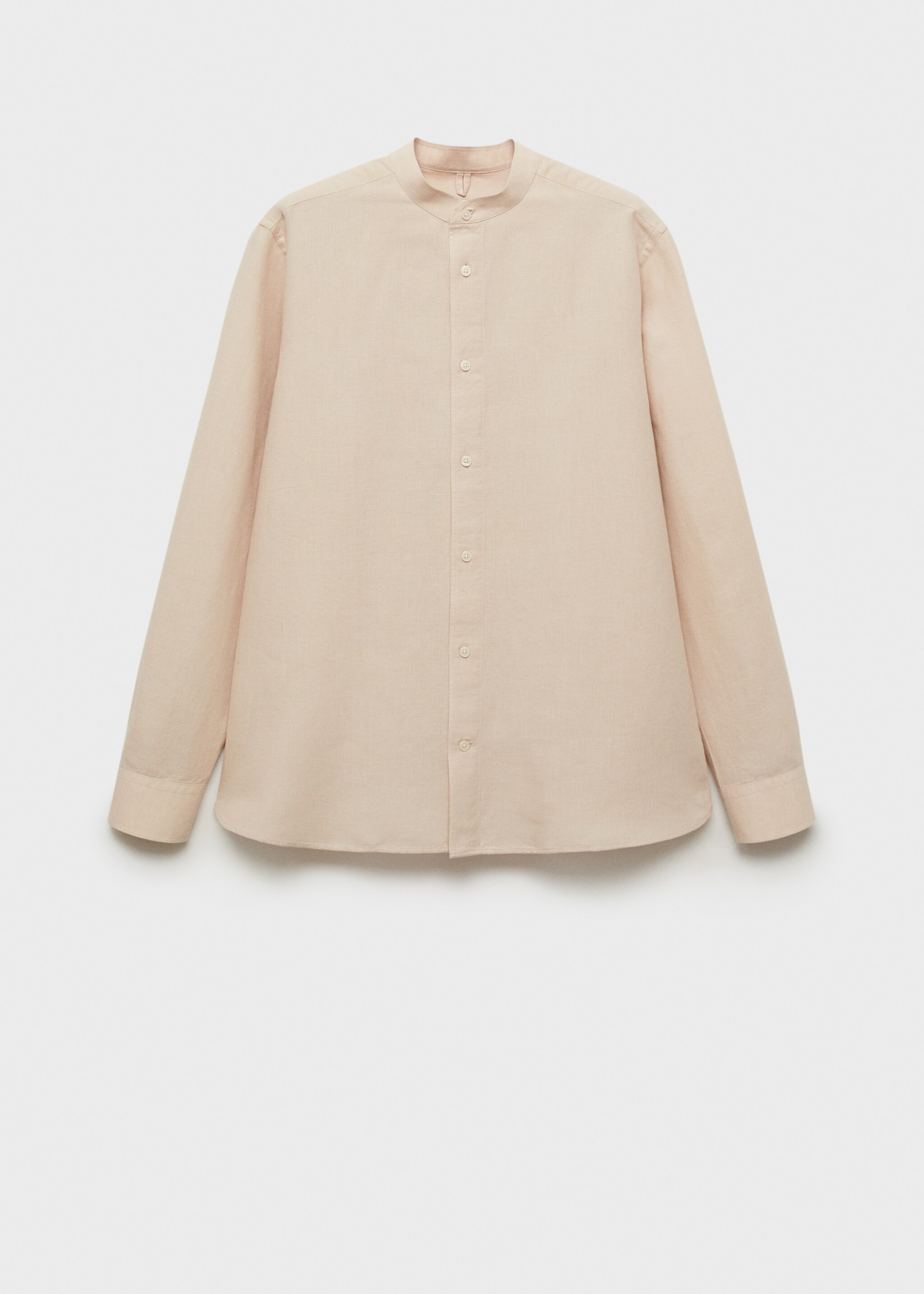 Mao collar linen shirt - Article without model