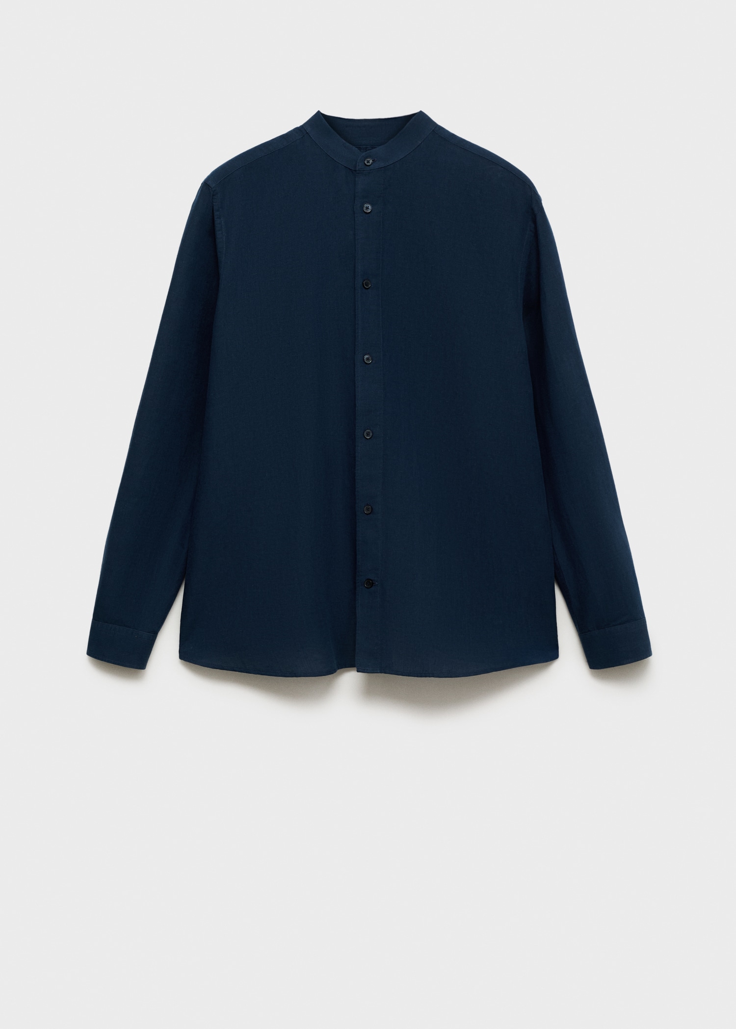 Mao collar linen shirt - Article without model