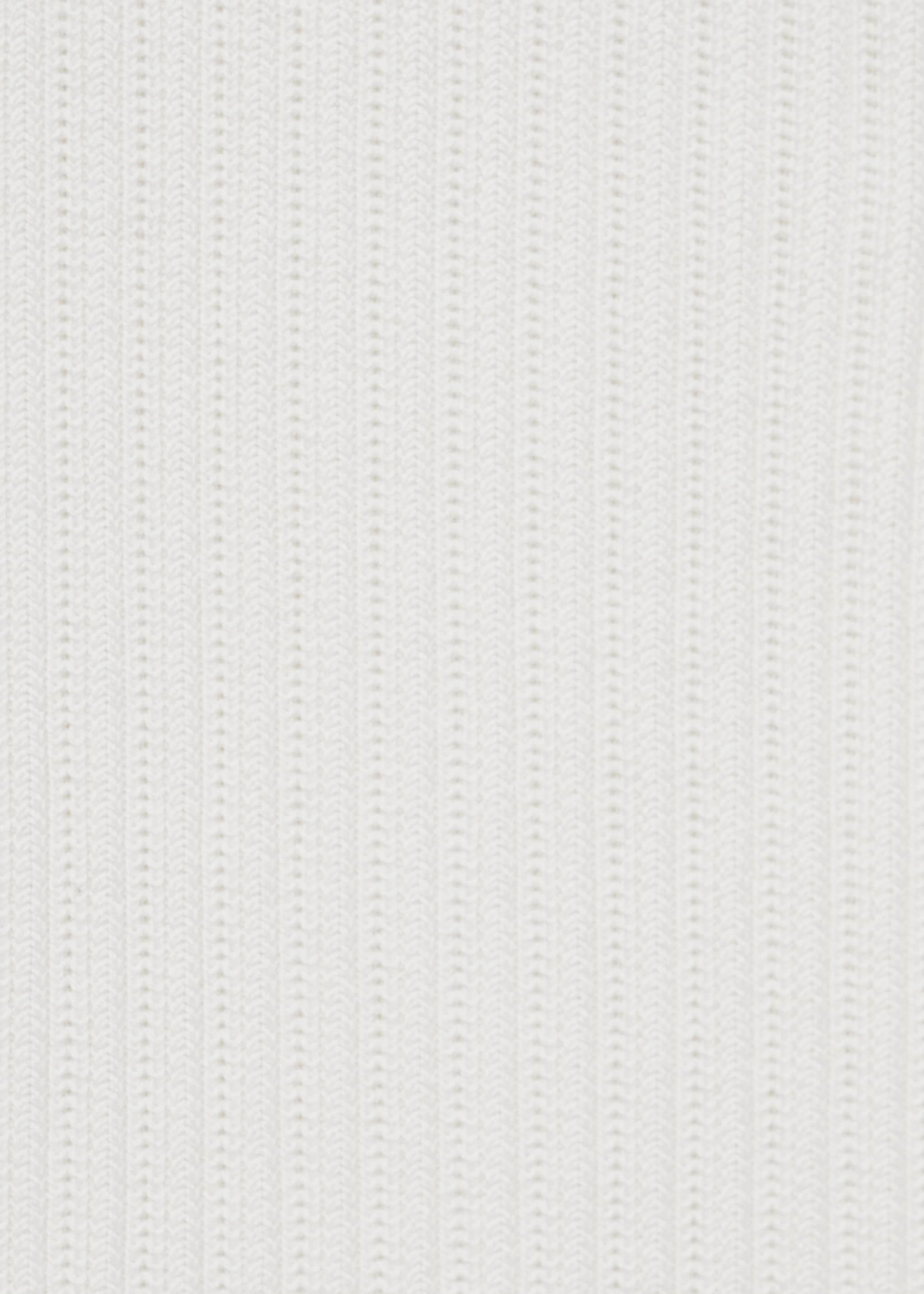 Fine-knit ribbed cotton polo shirt - Details of the article 8