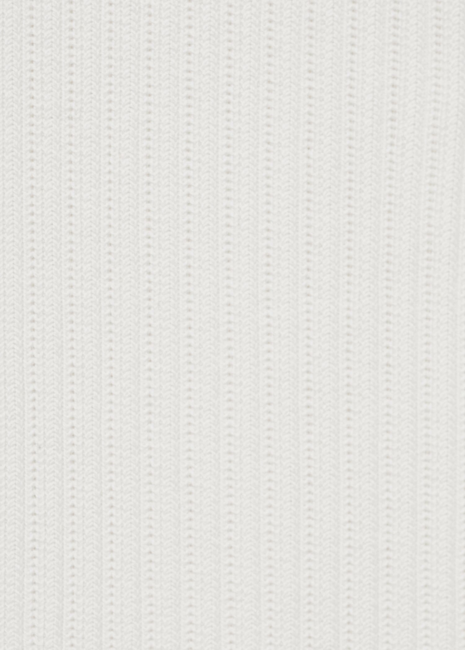 Fine-knit ribbed cotton polo shirt - Details of the article 8
