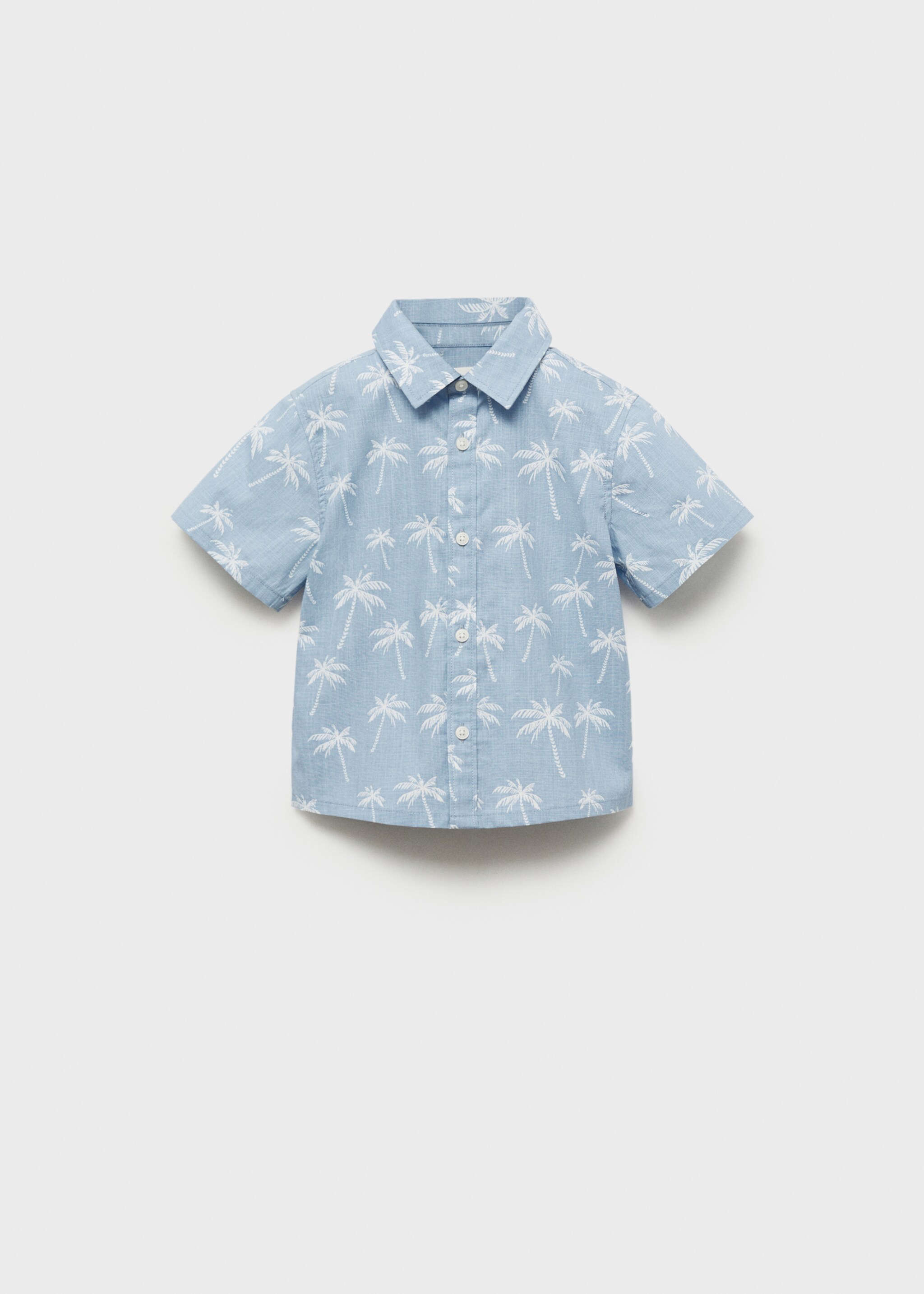 Palm print cotton shirt - Article without model