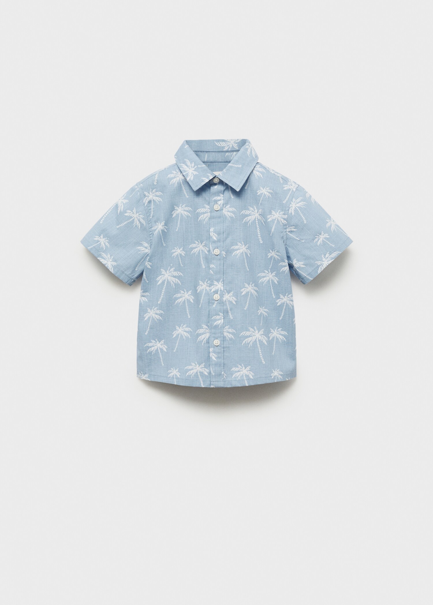 Palm print cotton shirt - Article without model