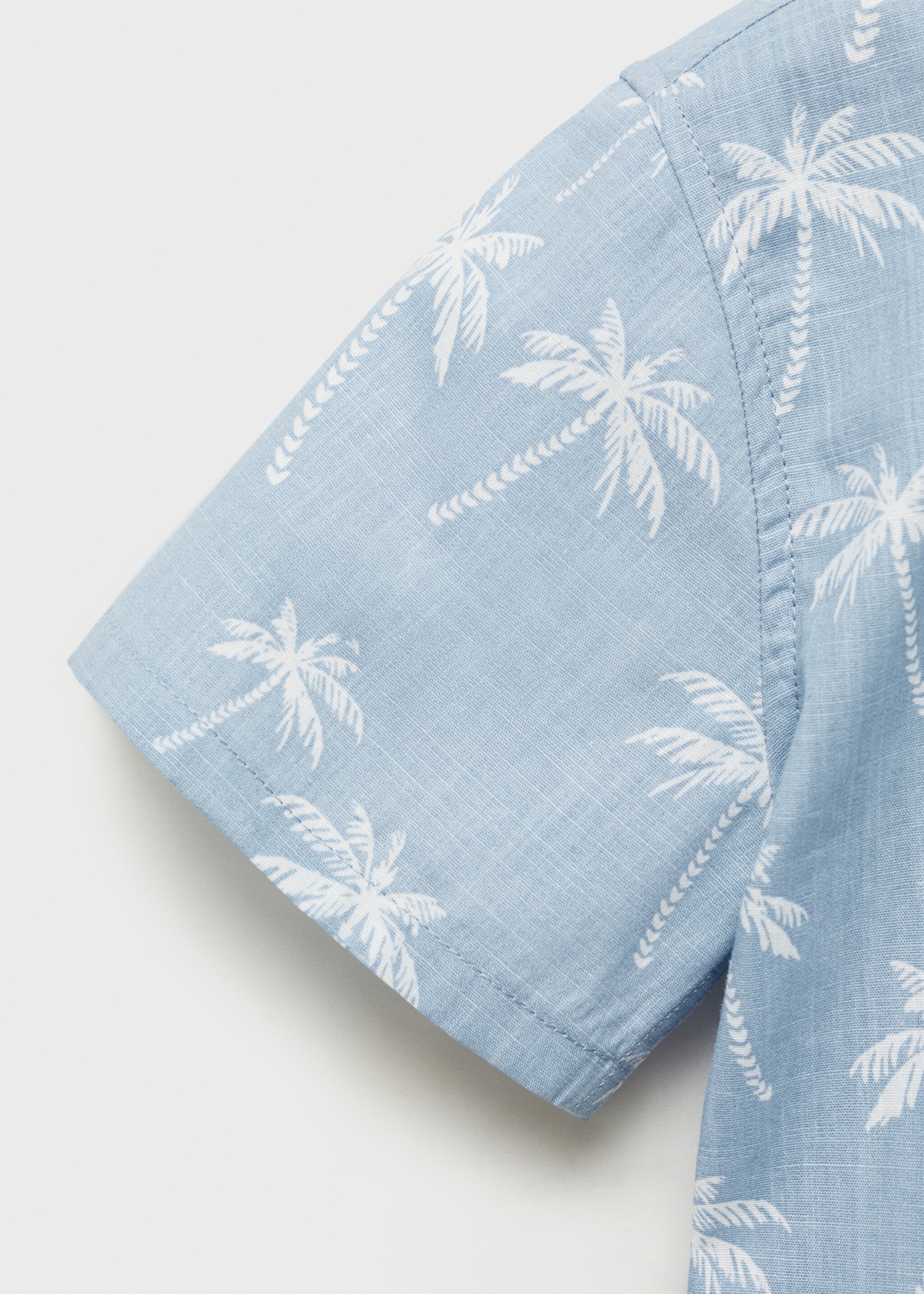 Palm print cotton shirt - Details of the article 0