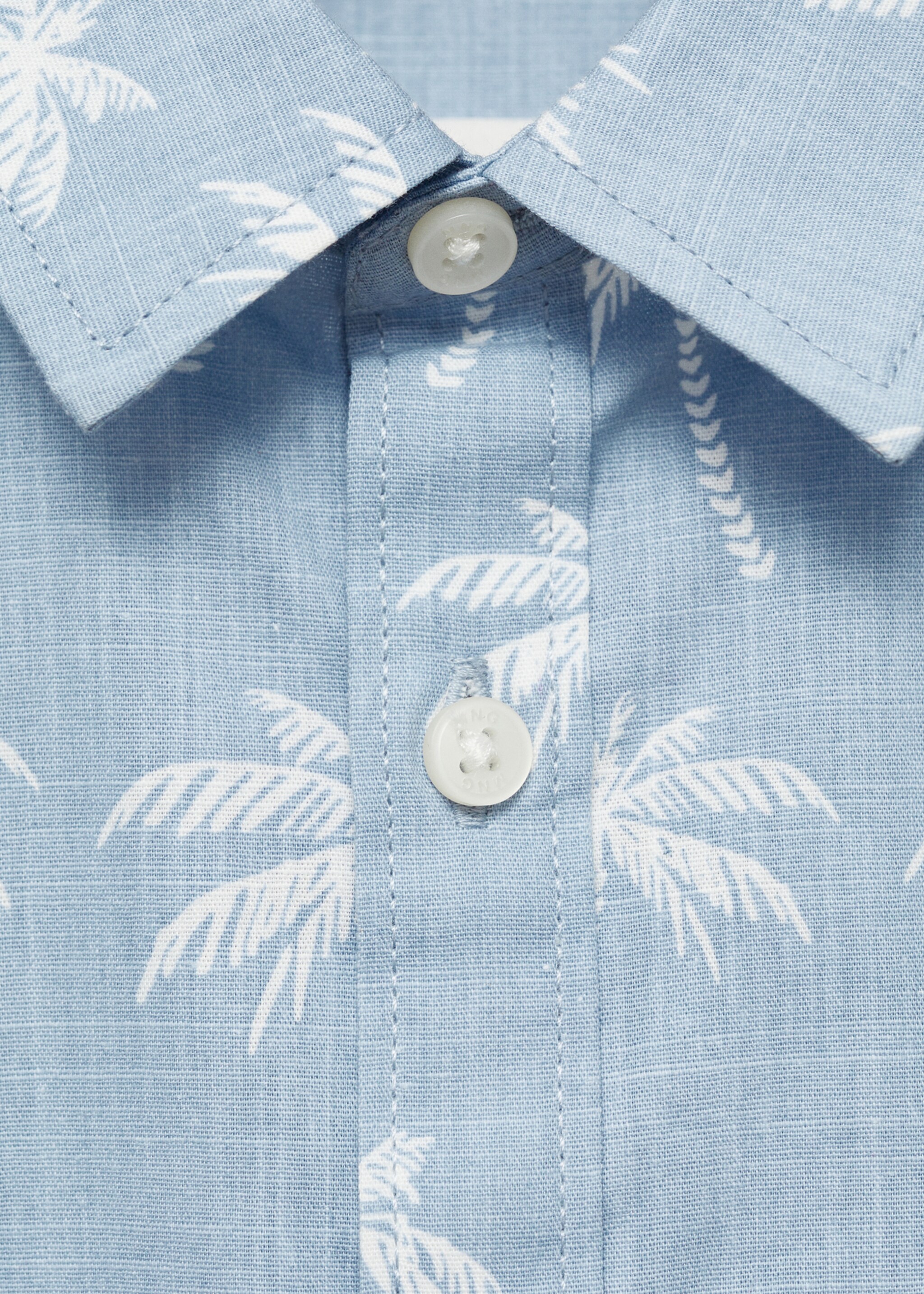 Palm print cotton shirt - Details of the article 8