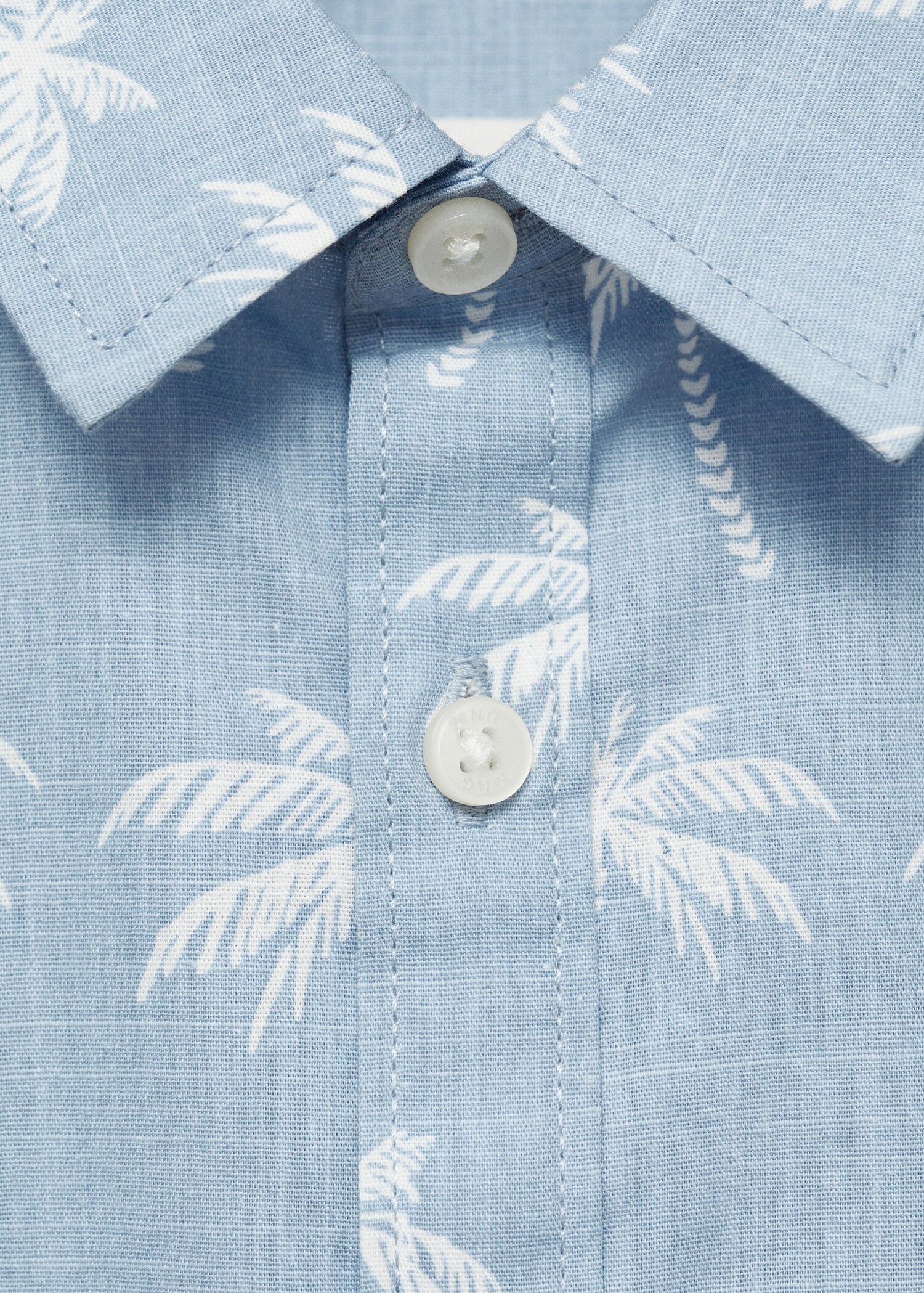 Palm print cotton shirt - Details of the article 8