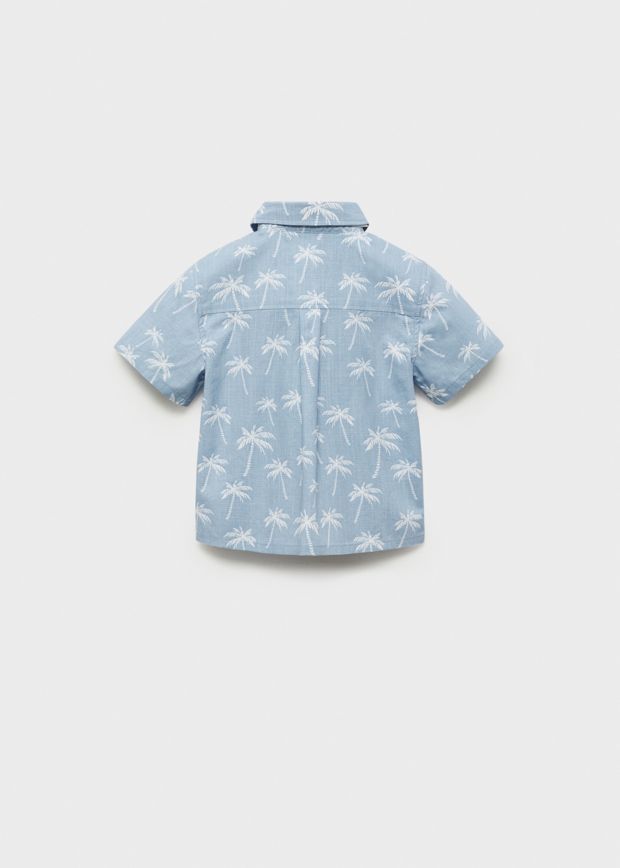 Palm print cotton shirt - Reverse of the article