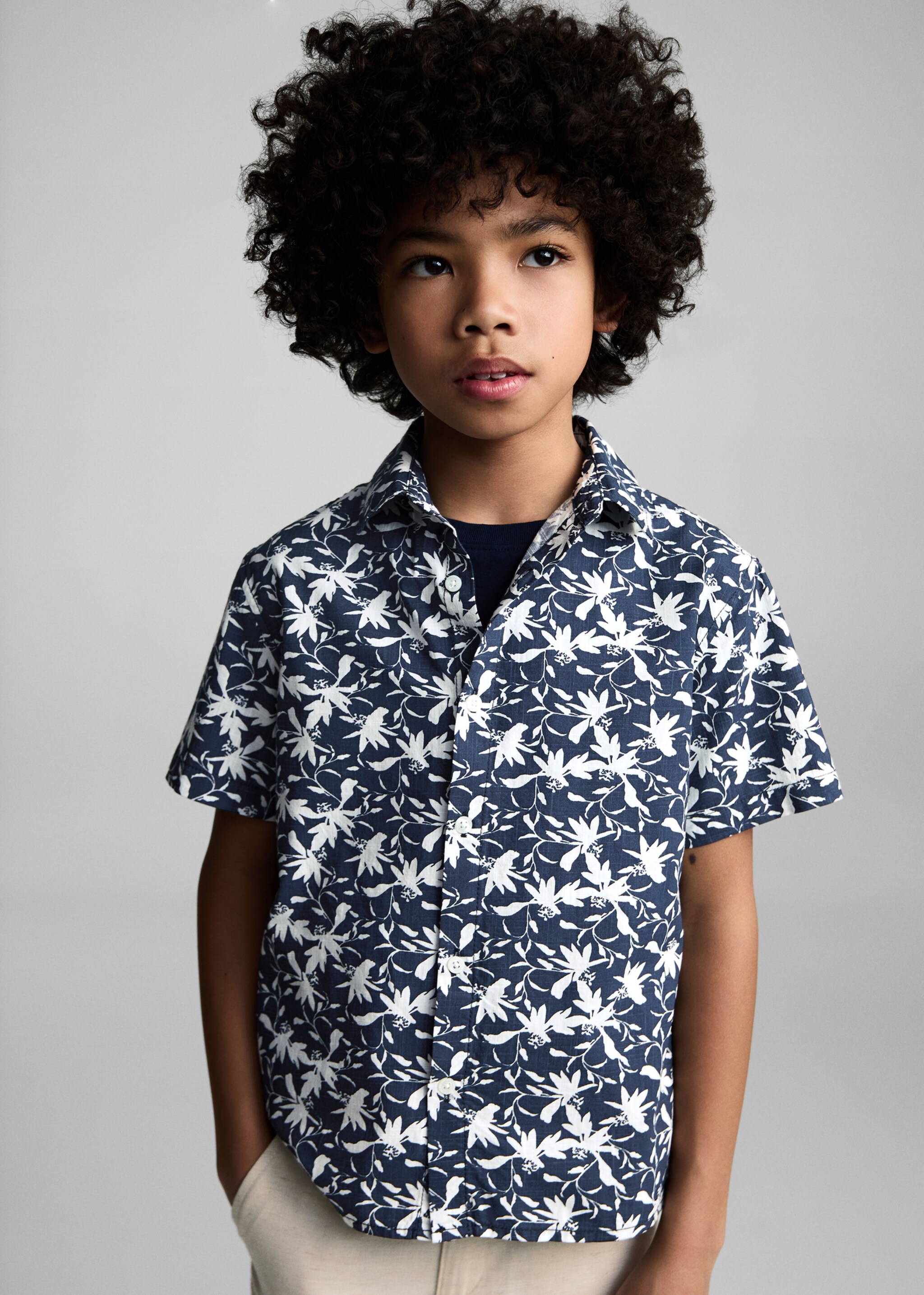 Tropical print shirt - Medium plane