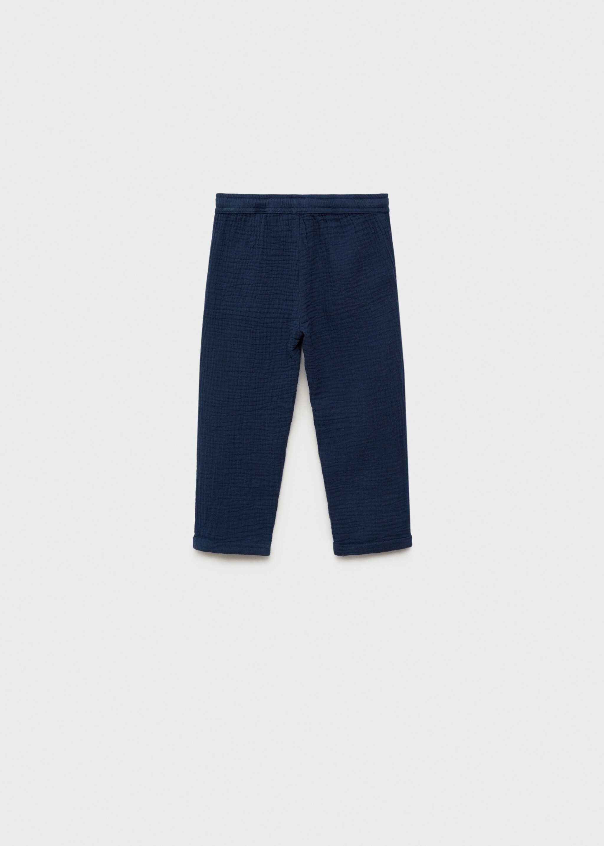 Straight-fit cotton trousers - Reverse of the article