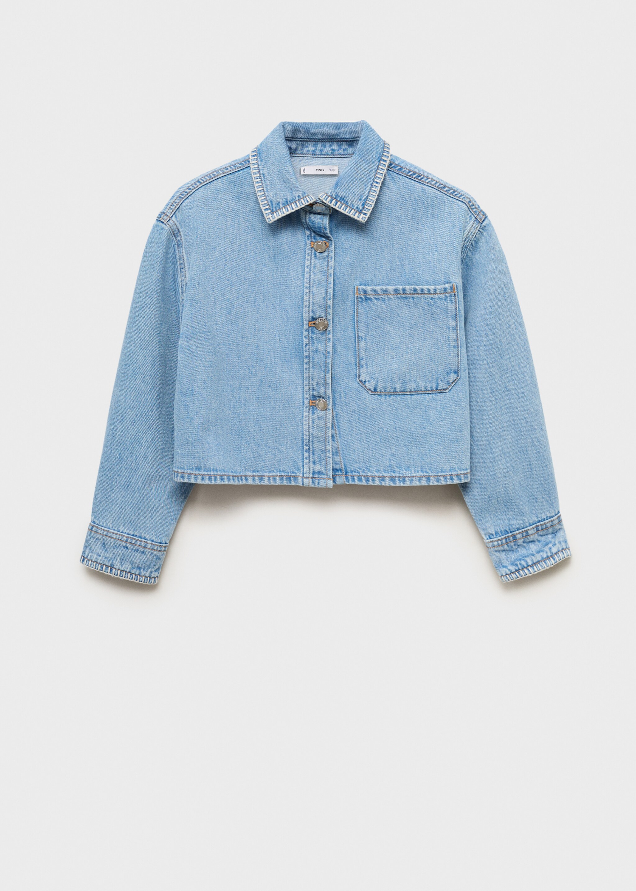 Cropped denim jacket - Article without model