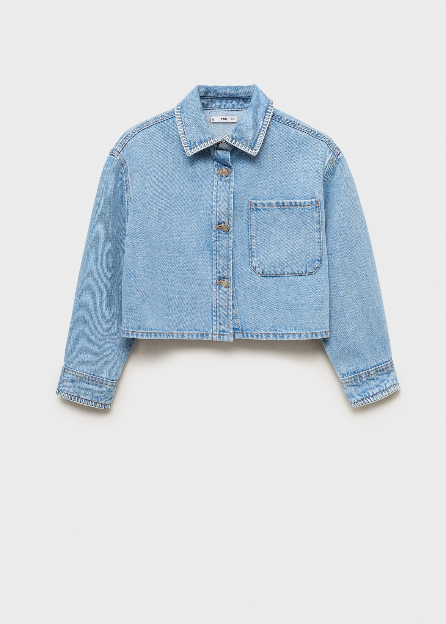 Blouson jean crop - Article sans modèle