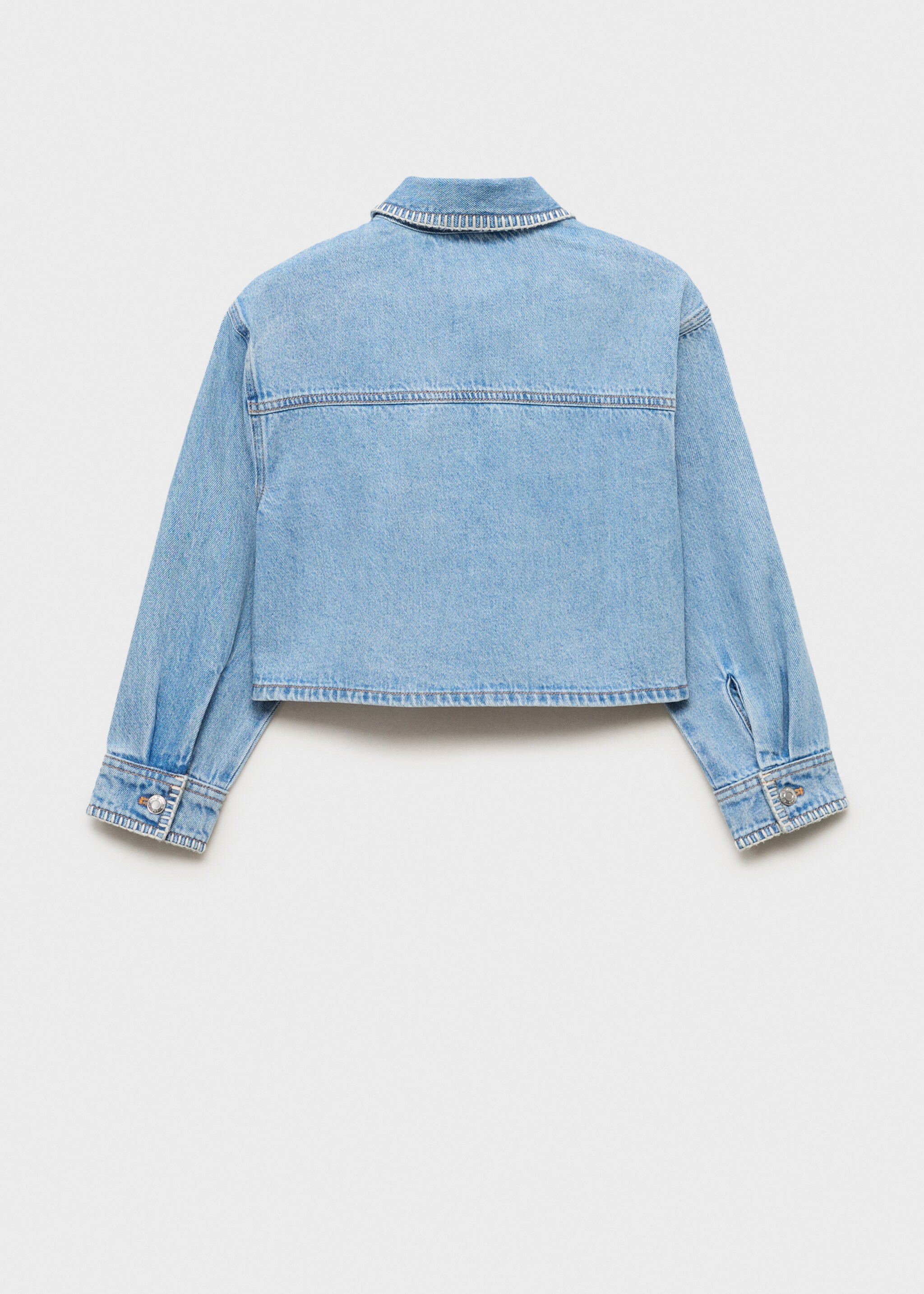 Cropped denim jacket - Reverse of the article