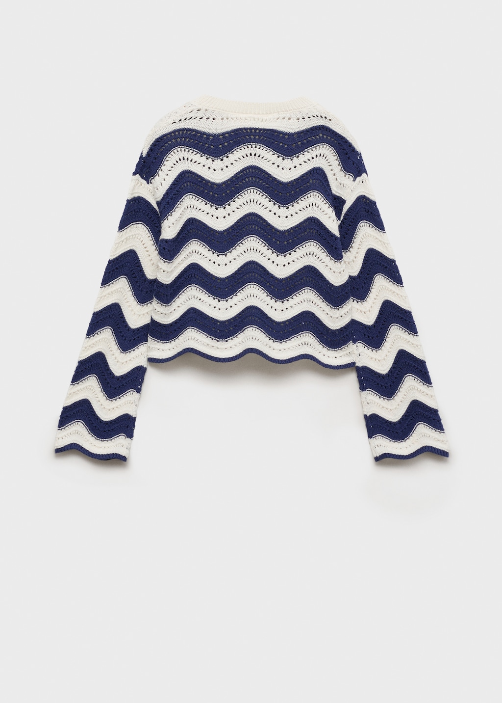 Zig-zag openwork knitted sweater - Kids | MANGO USA Zig-zag openwork knitted sweater - Kids | MANGO USA