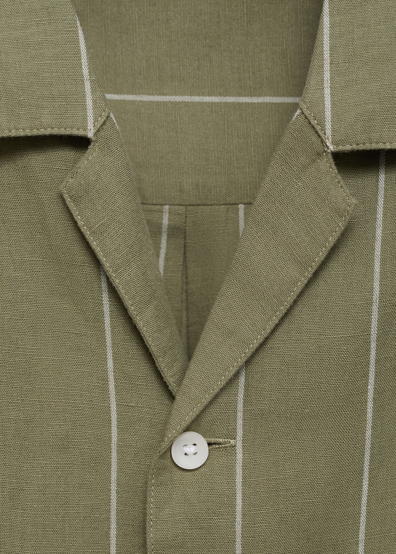 Camisa lino bowling raya diplomática - Detalle del artículo 8