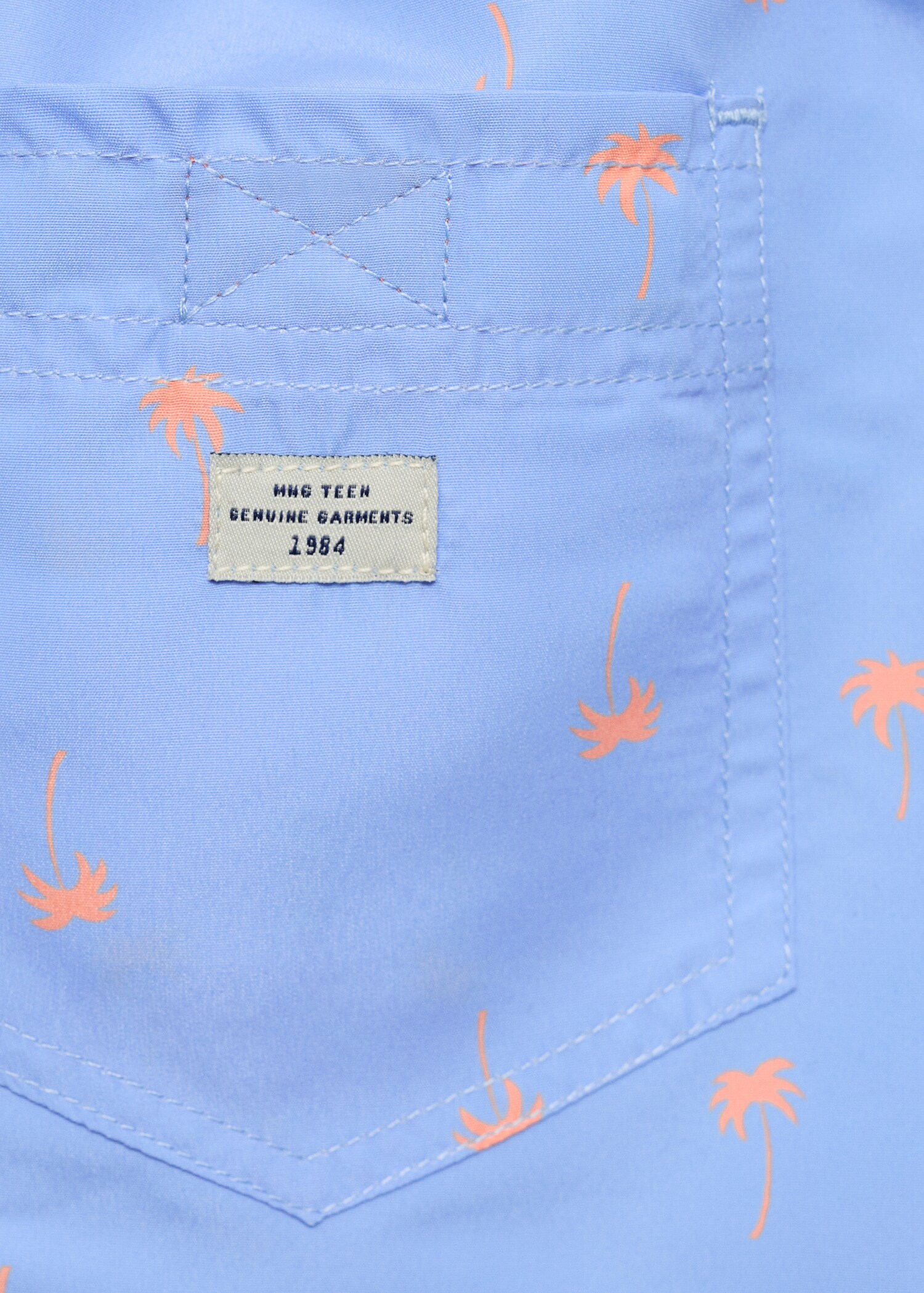 Palm trees print swimsuit trunks - Details of the article 0