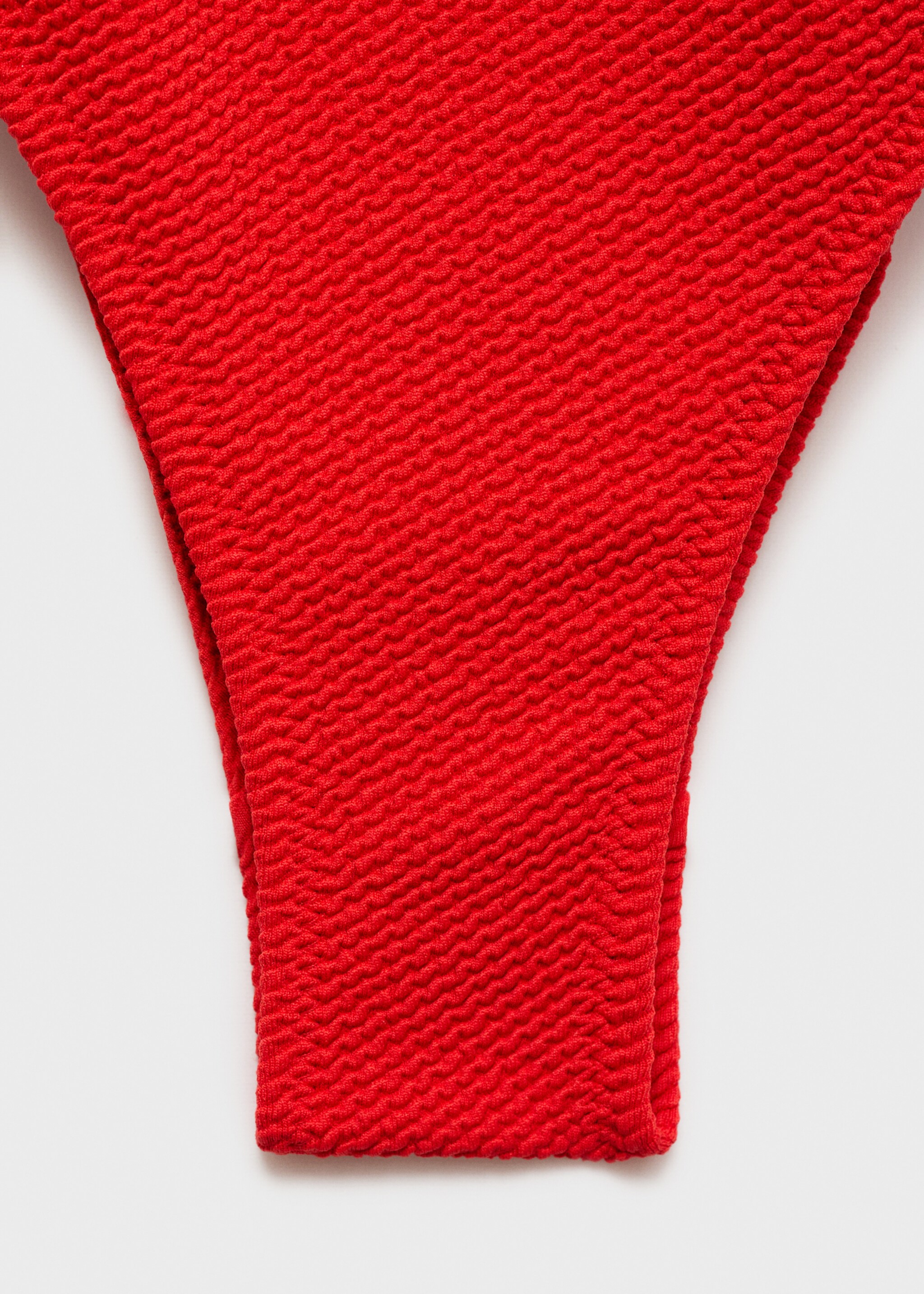Ribbed knit straps swimsuit - Details of the article 0