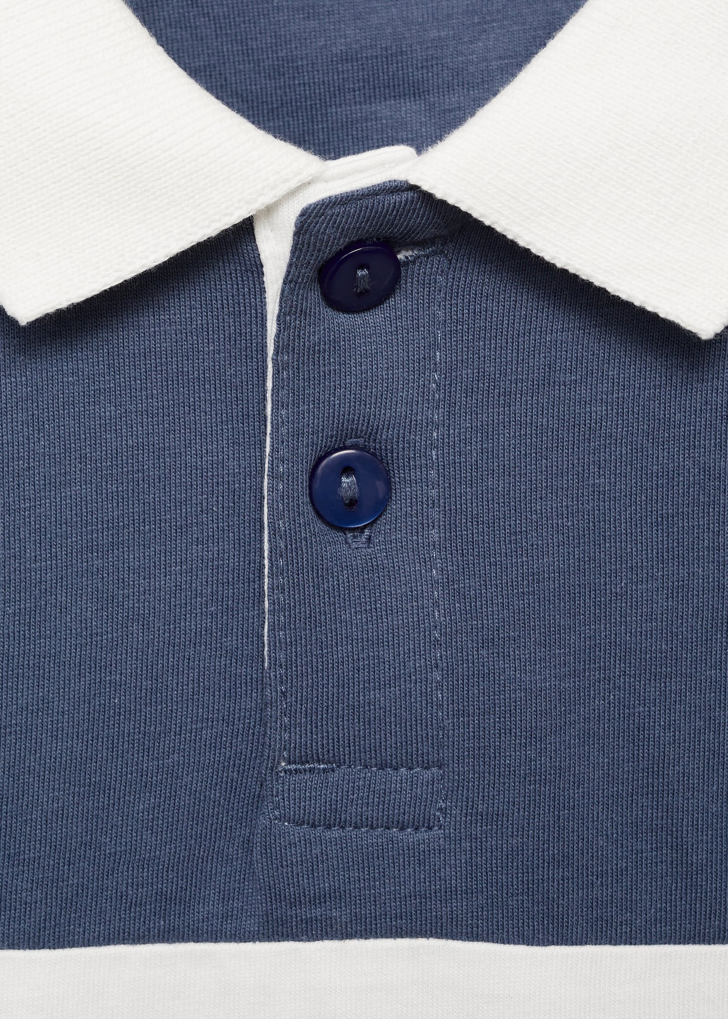 Striped cotton polo shirt - Details of the article 8