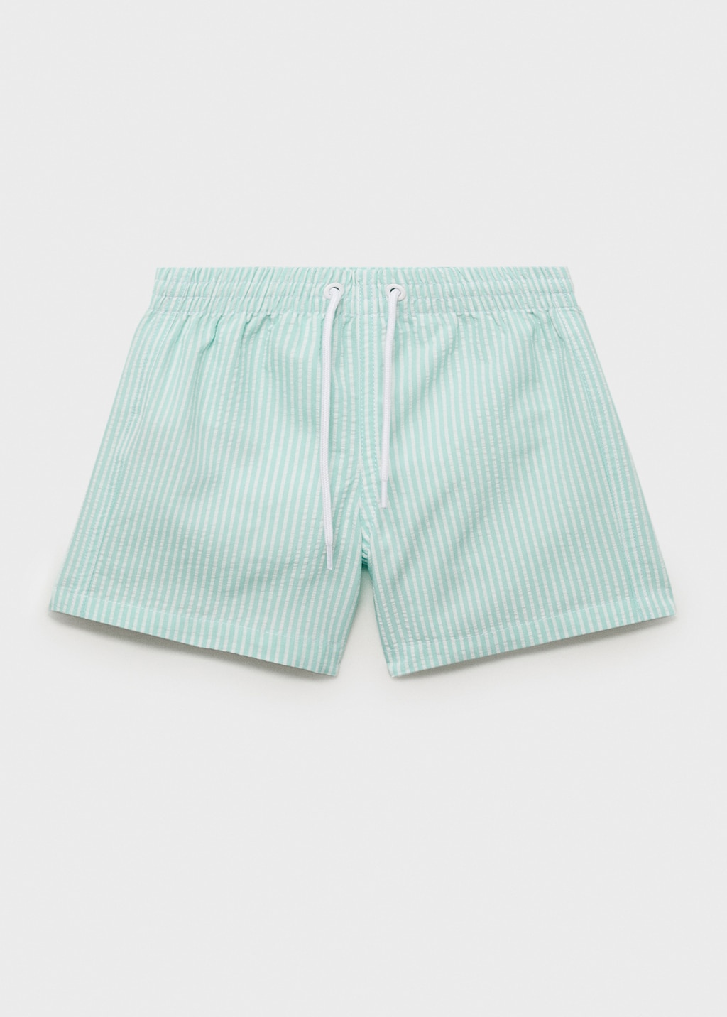 Striped drawstring swimsuit