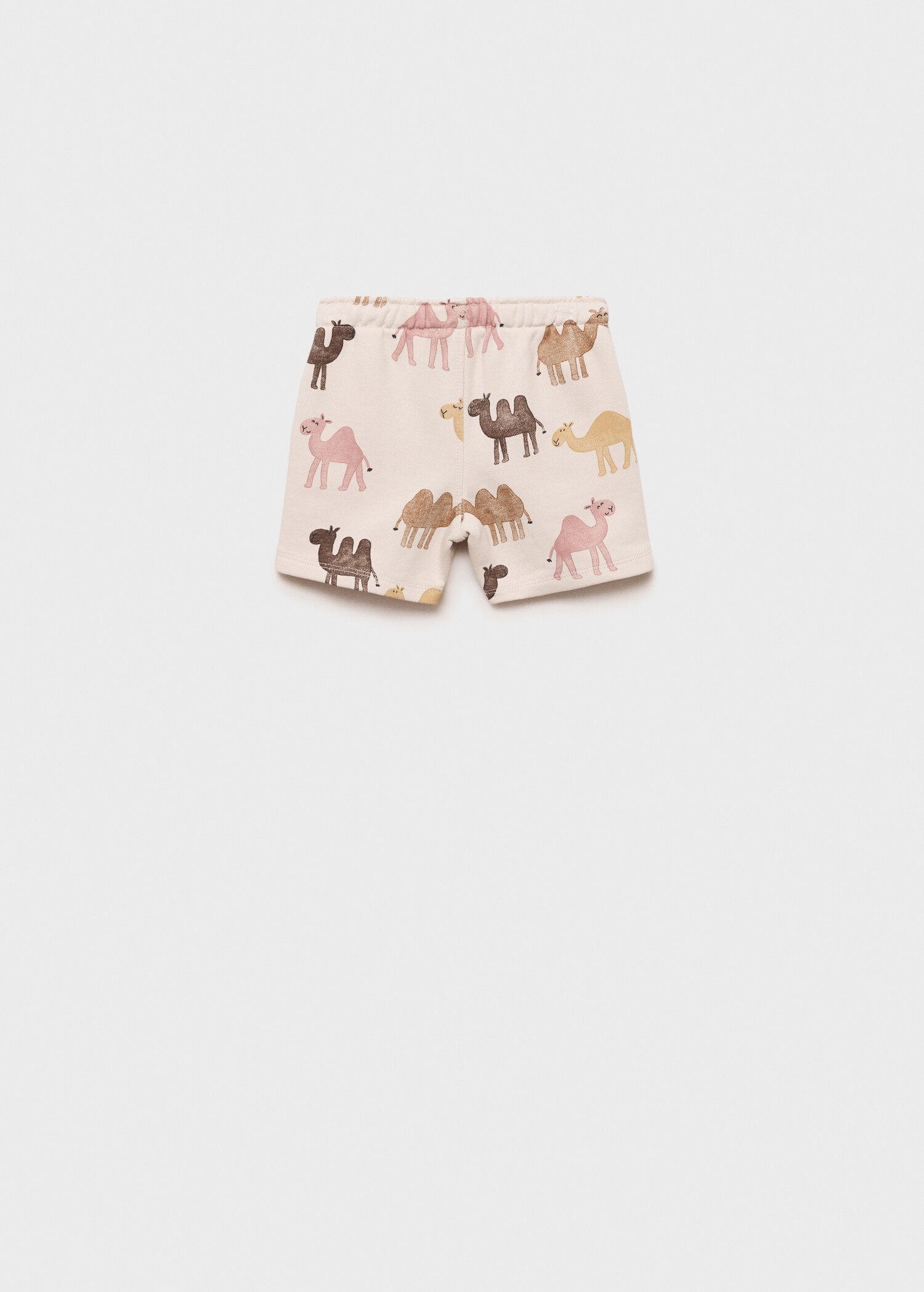 Camel-print bermuda shorts - Reverse of the article
