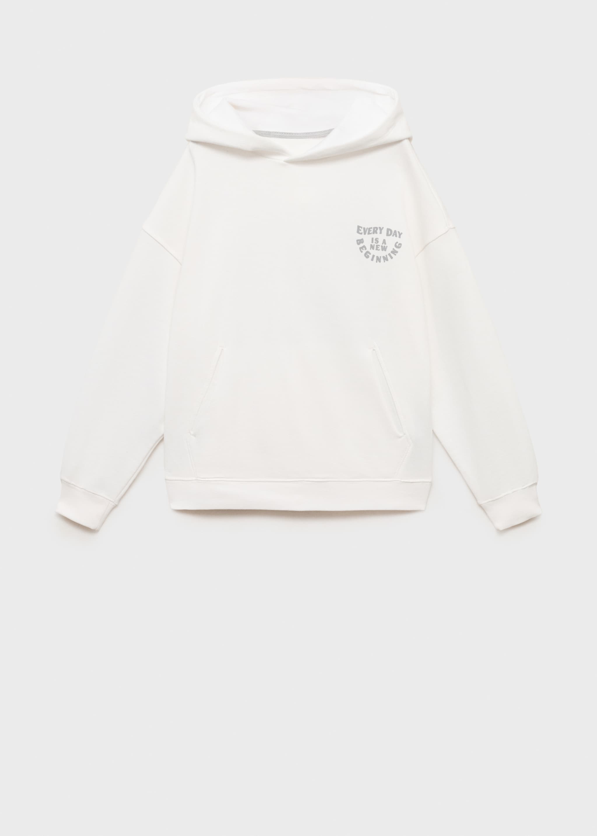 Sudadera algodón mensaje estampado - Artículo sin modelo