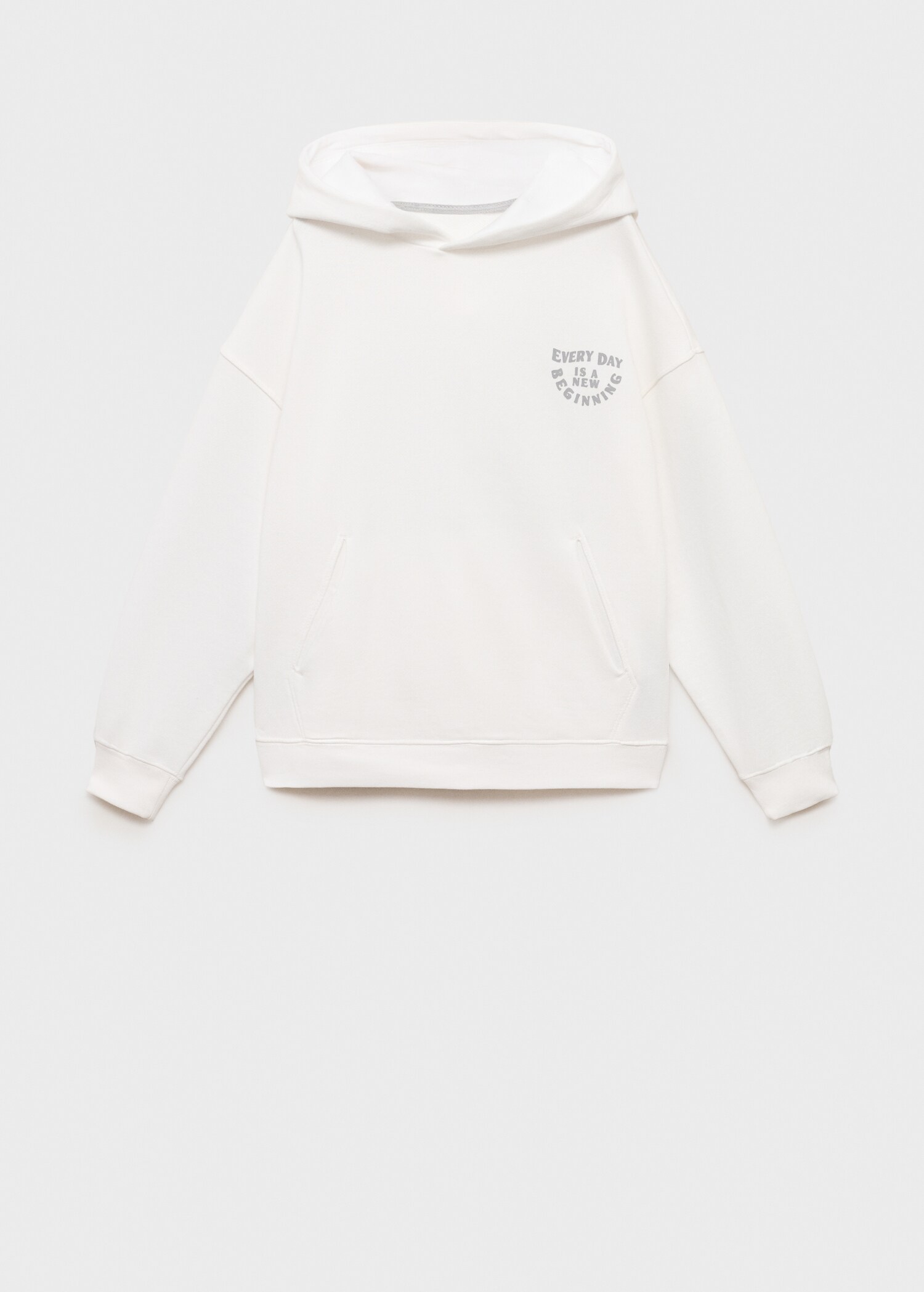 Sudadera algodón mensaje estampado - Artículo sin modelo