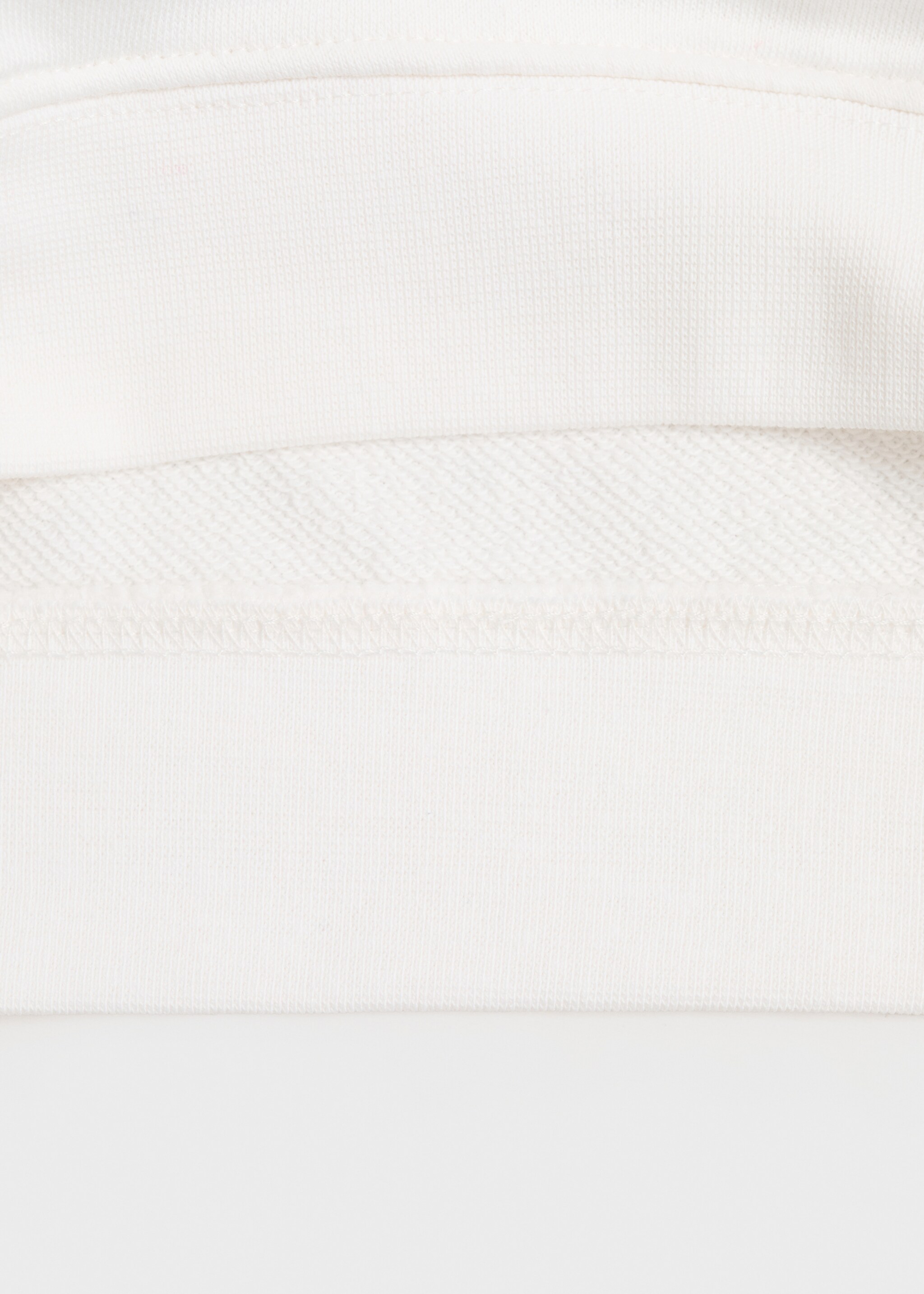 Cotton sweatshirt with printed message - Details of the article 0