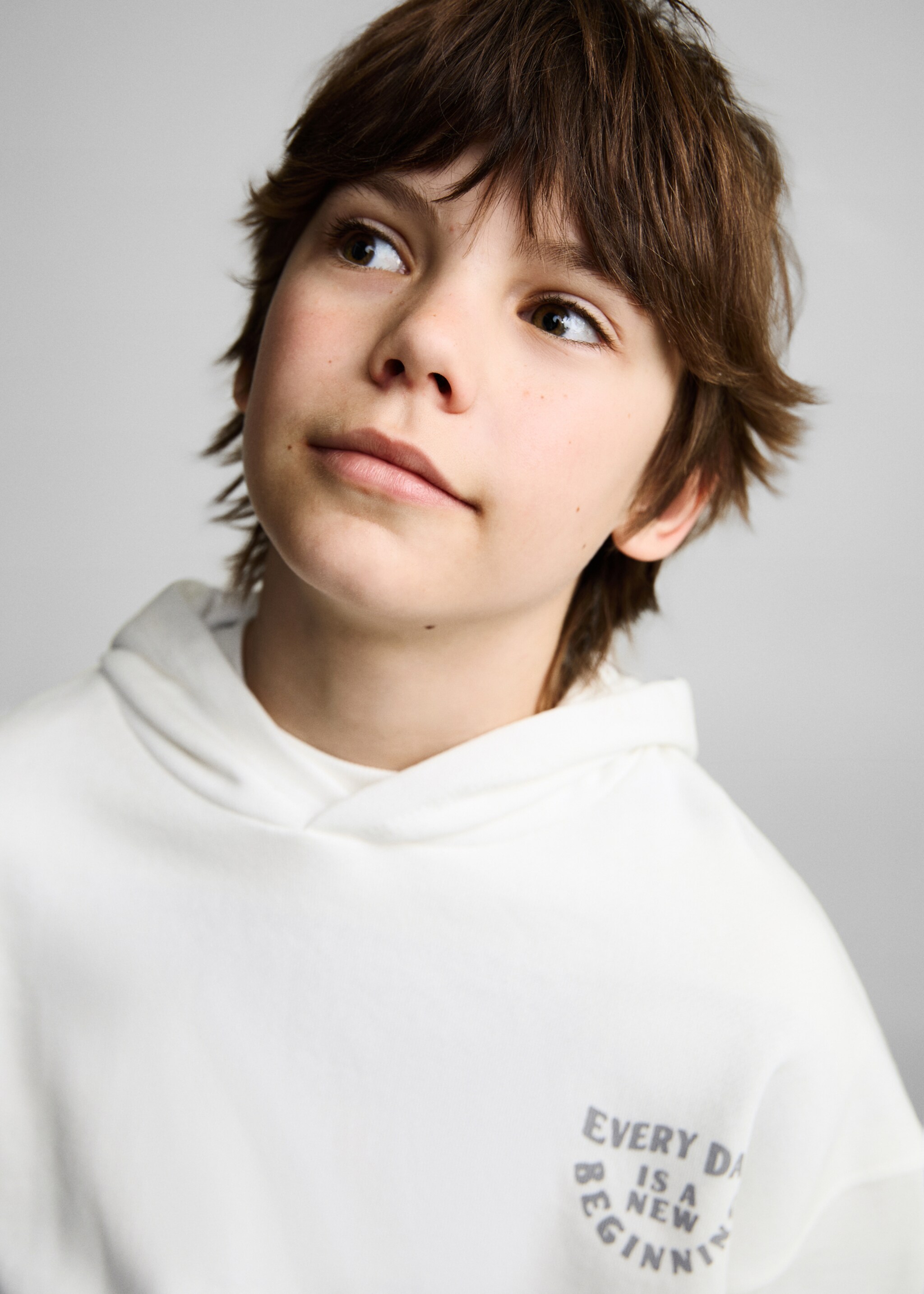 Sudadera algodón mensaje estampado - Detalle del artículo 1