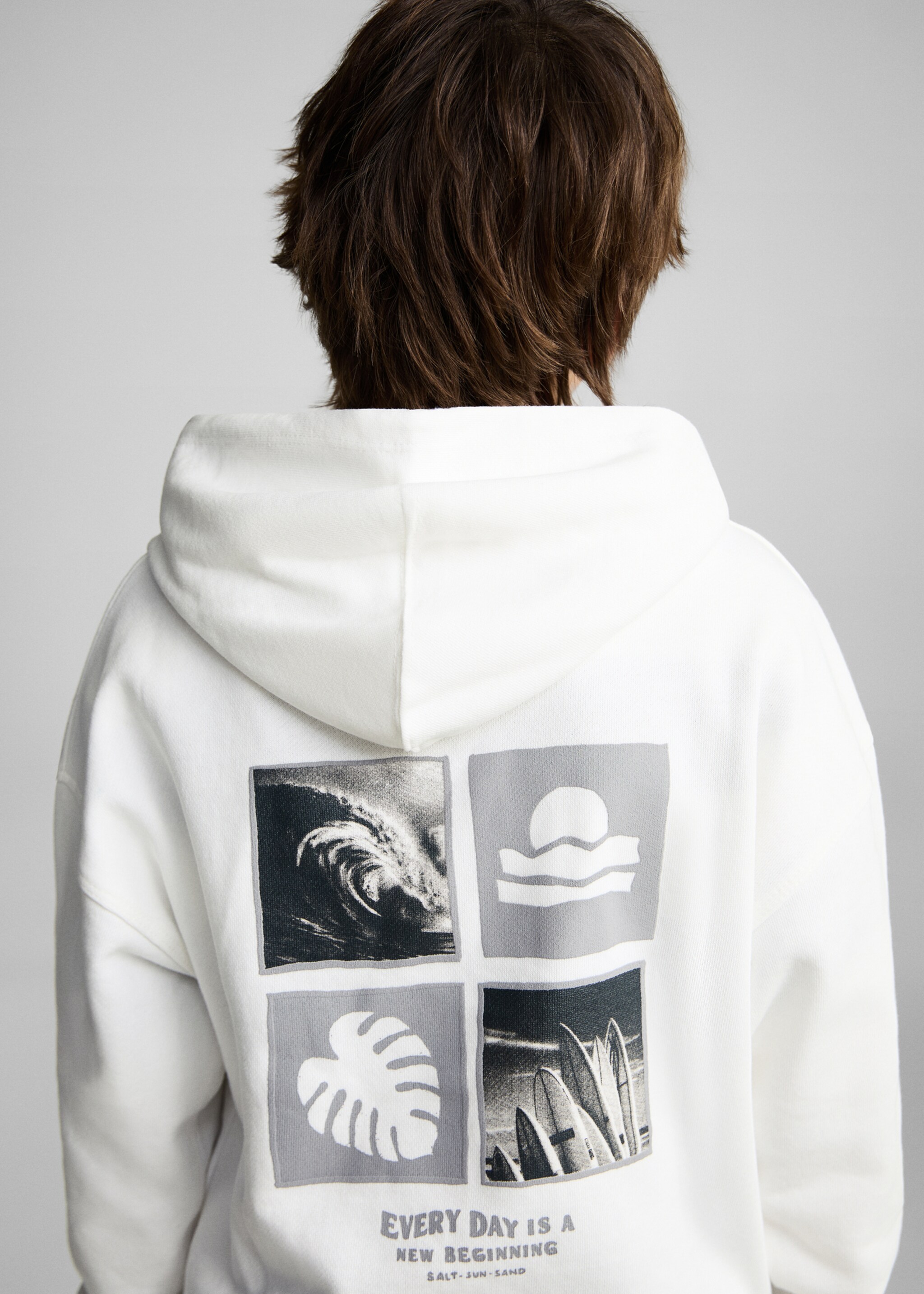 Sudadera algodón mensaje estampado - Detalle del artículo 6