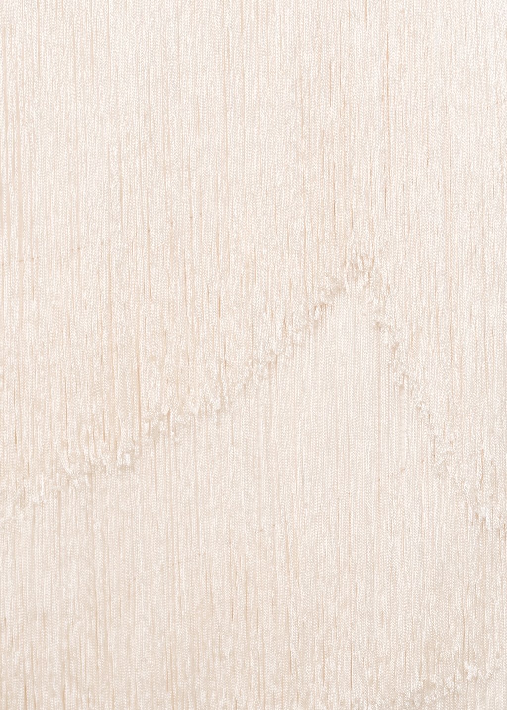 Asymmetrical fringed midi-dress