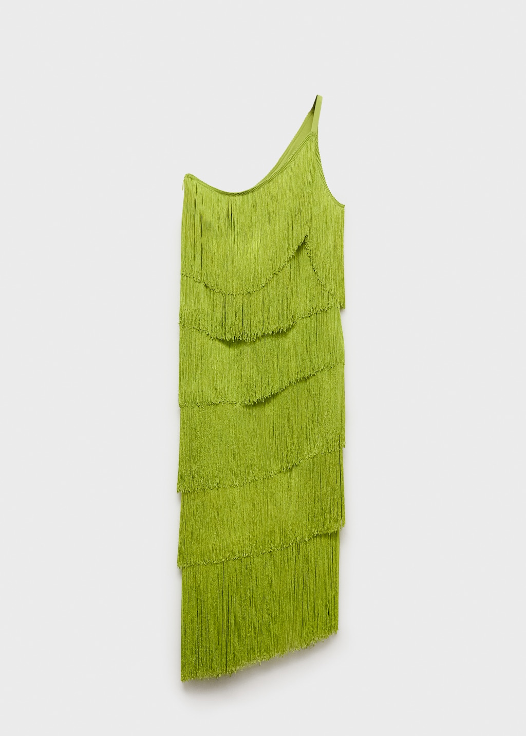 Asymmetrical fringed midi-dress - image 4