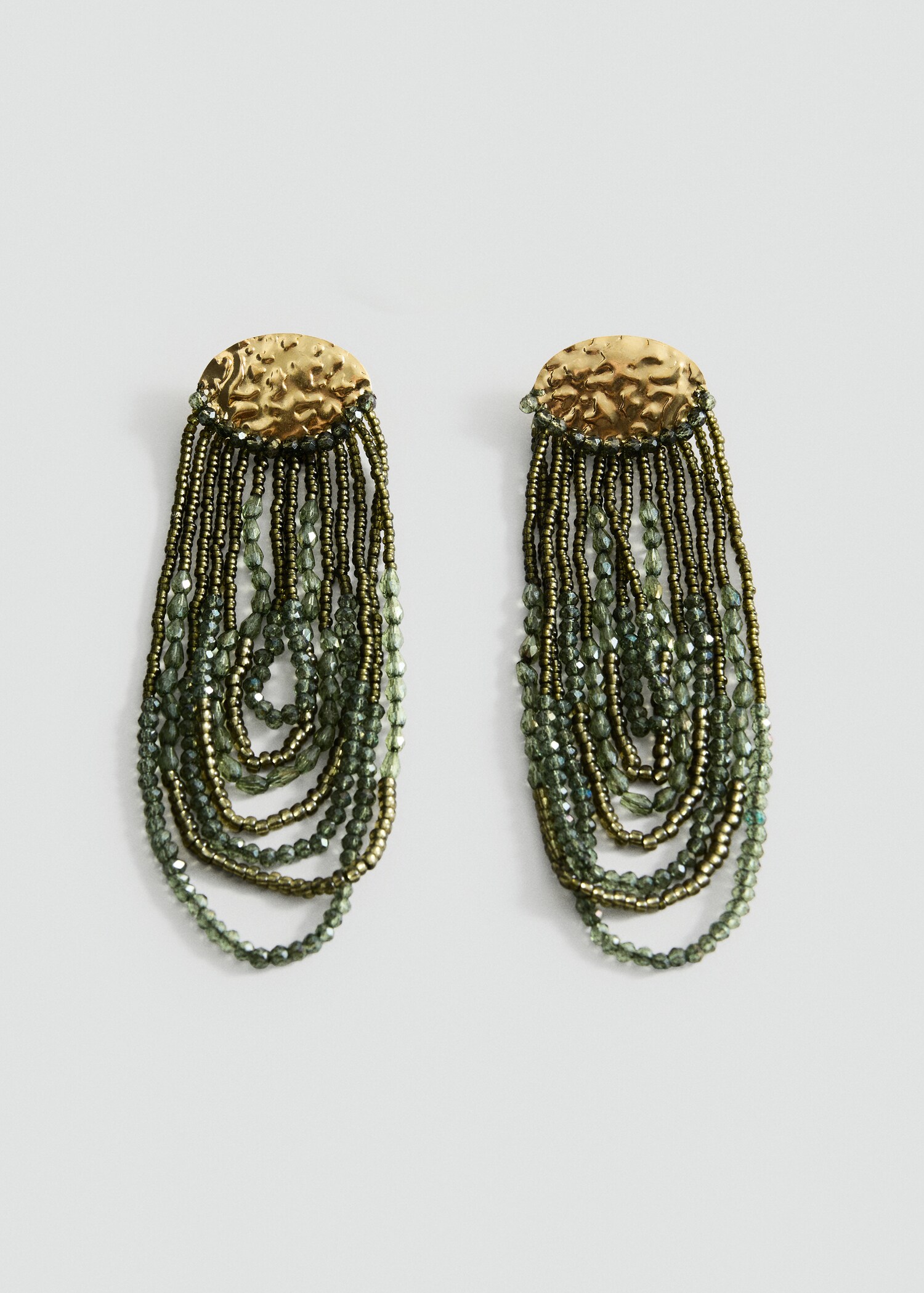 Boucles d'oreilles combinées cascade cristaux - Article sans modèle