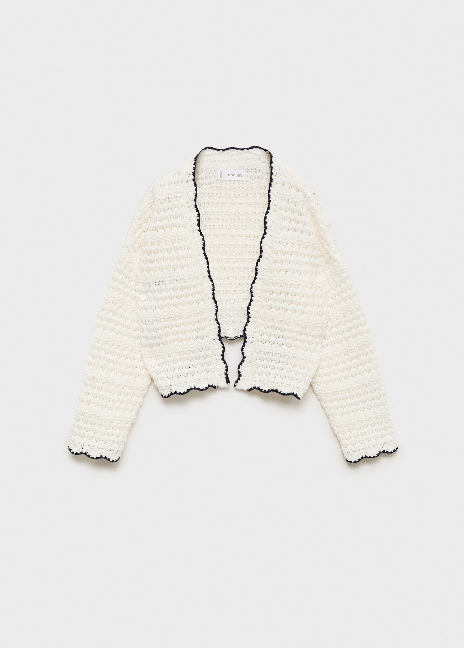 Contrast edge cardigan - Article without model