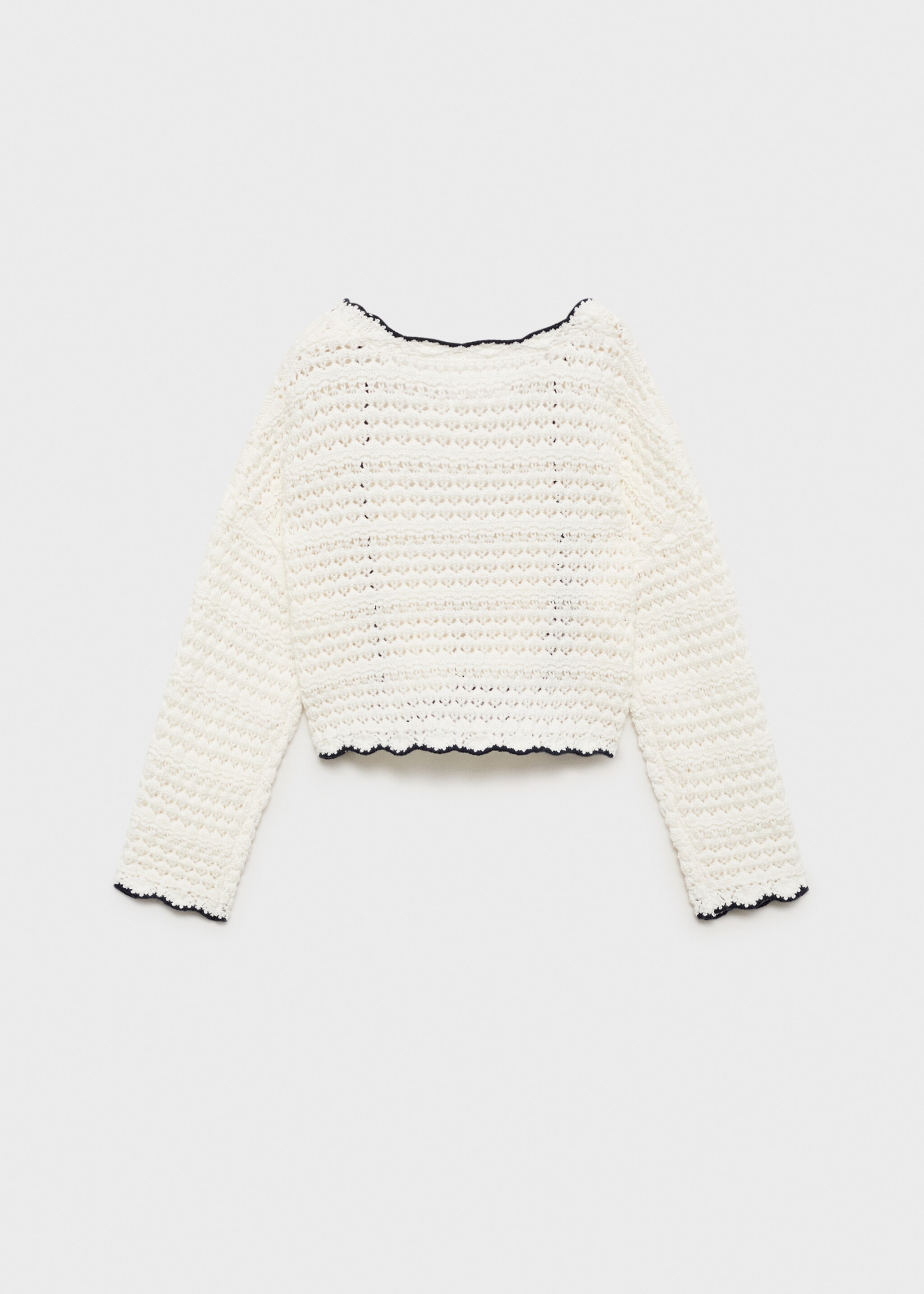 Contrast edge cardigan - Reverse of the article