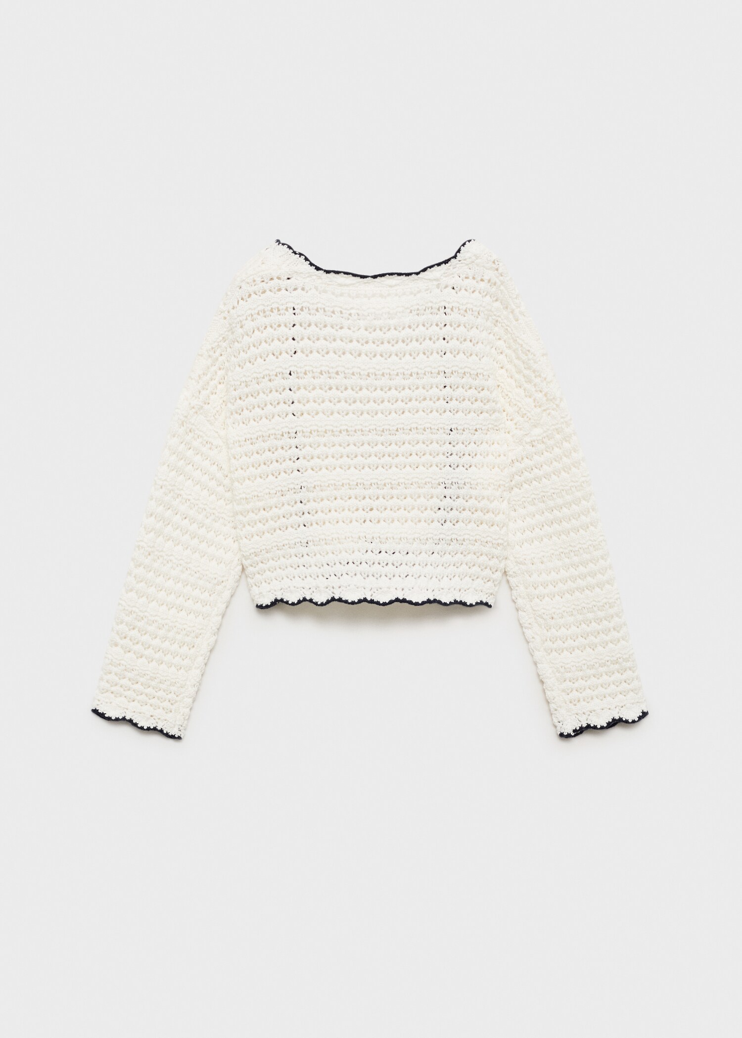 Contrast edge cardigan - Reverse of the article