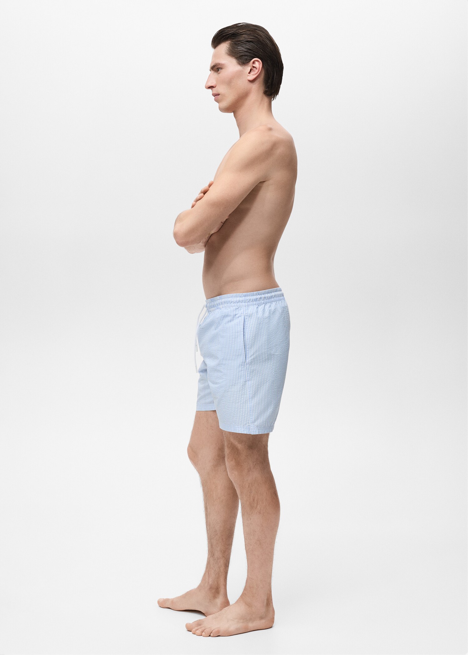Seersucker swimming trunks - Details of the article 2