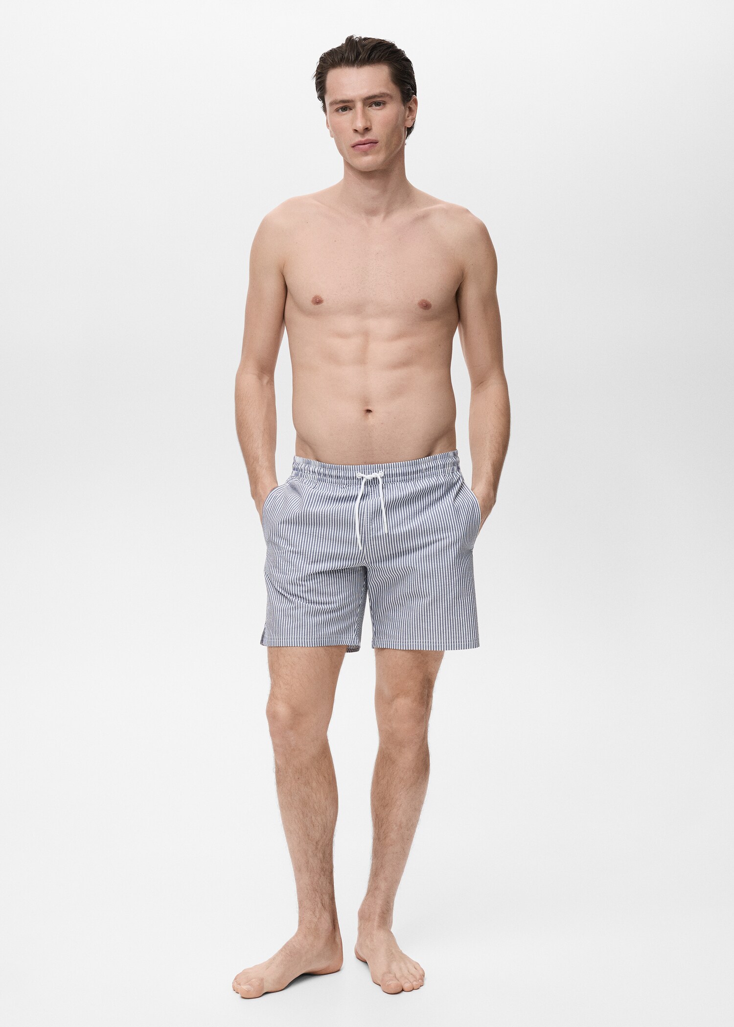 Seersucker swimming trunks - Details of the article 4