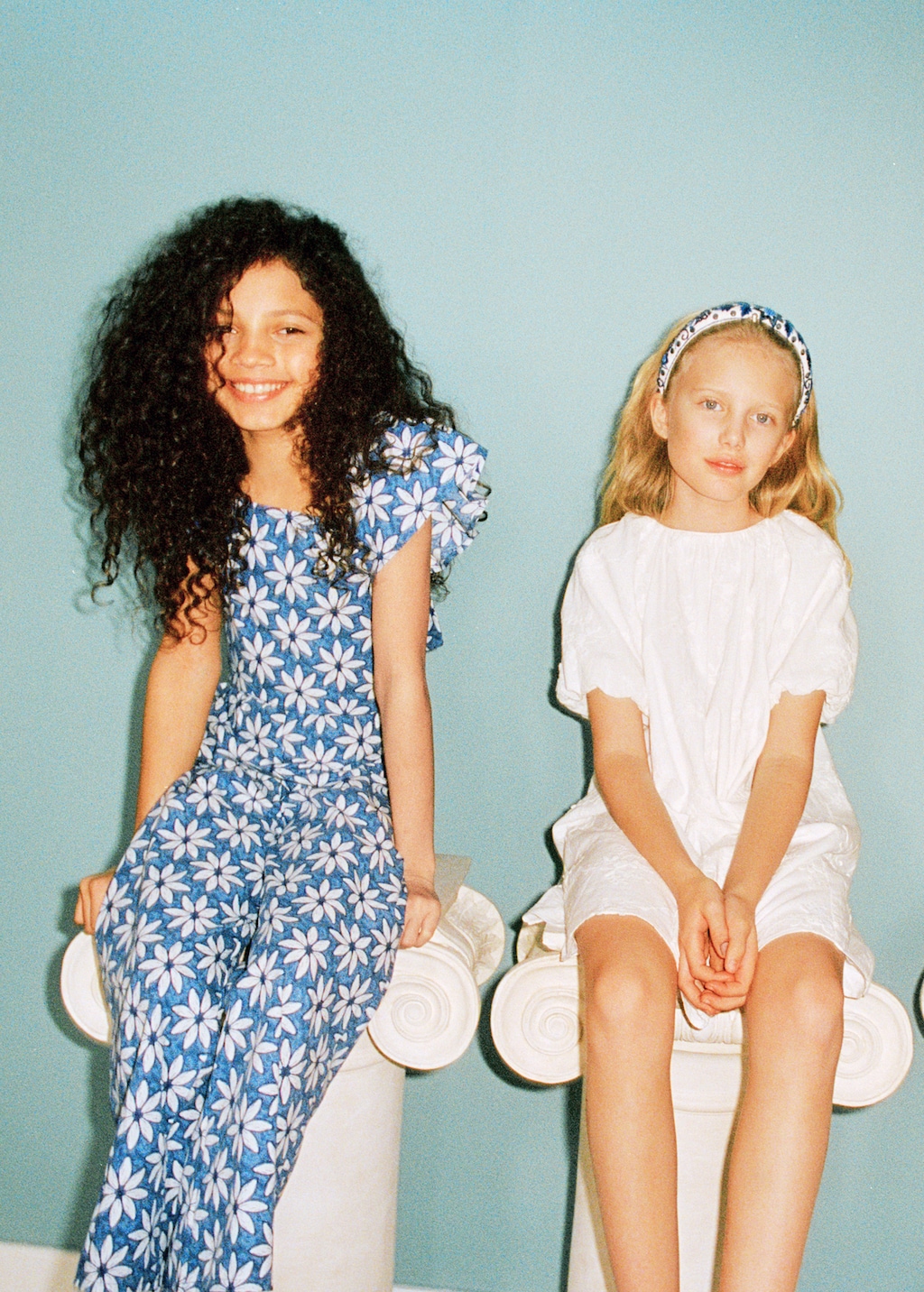 Floral jumpsuit with back opening