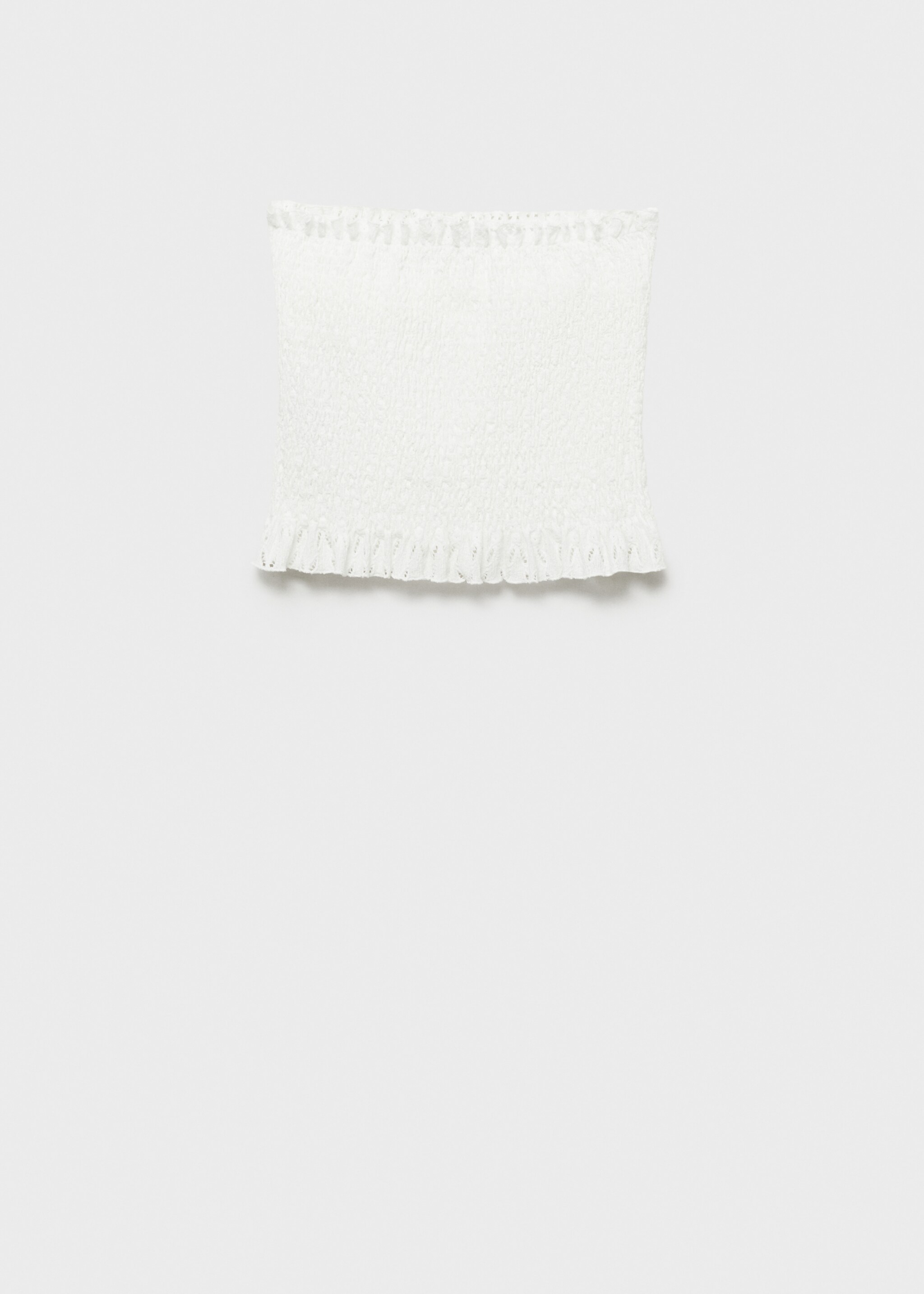 Ruched strapless top - Article without model