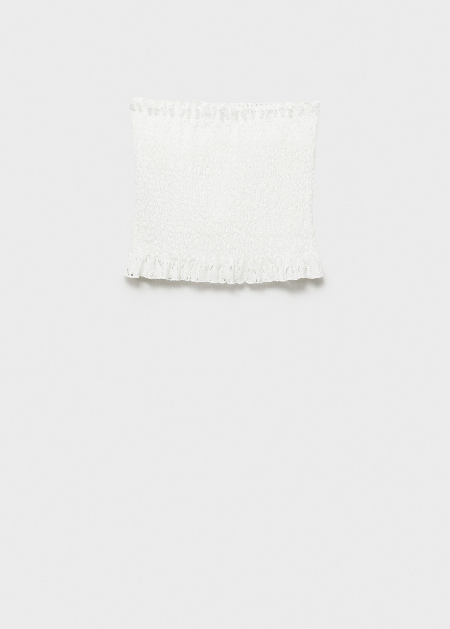 Ruched strapless top - Article without model