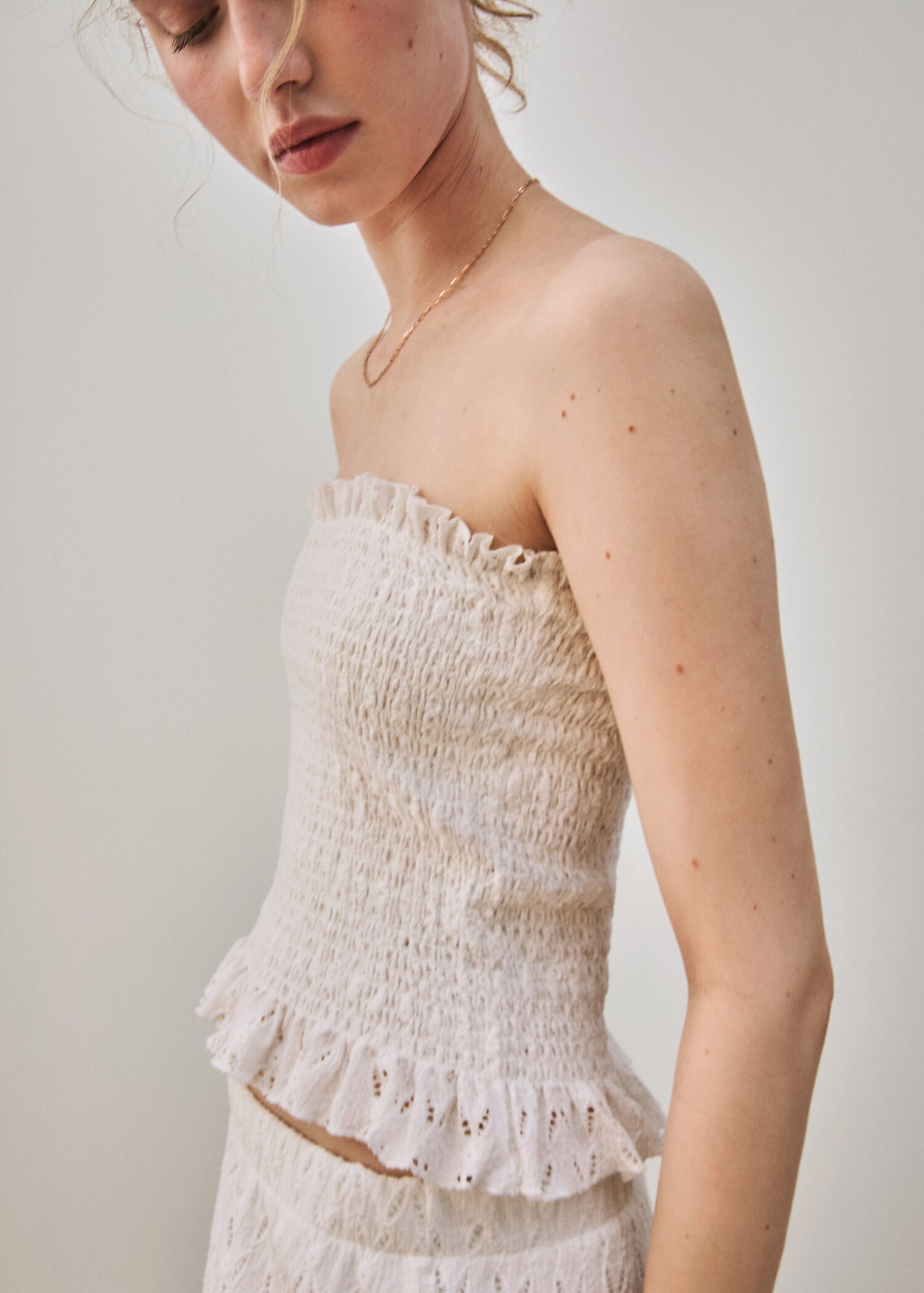 Ruched strapless top - Details of the article 5