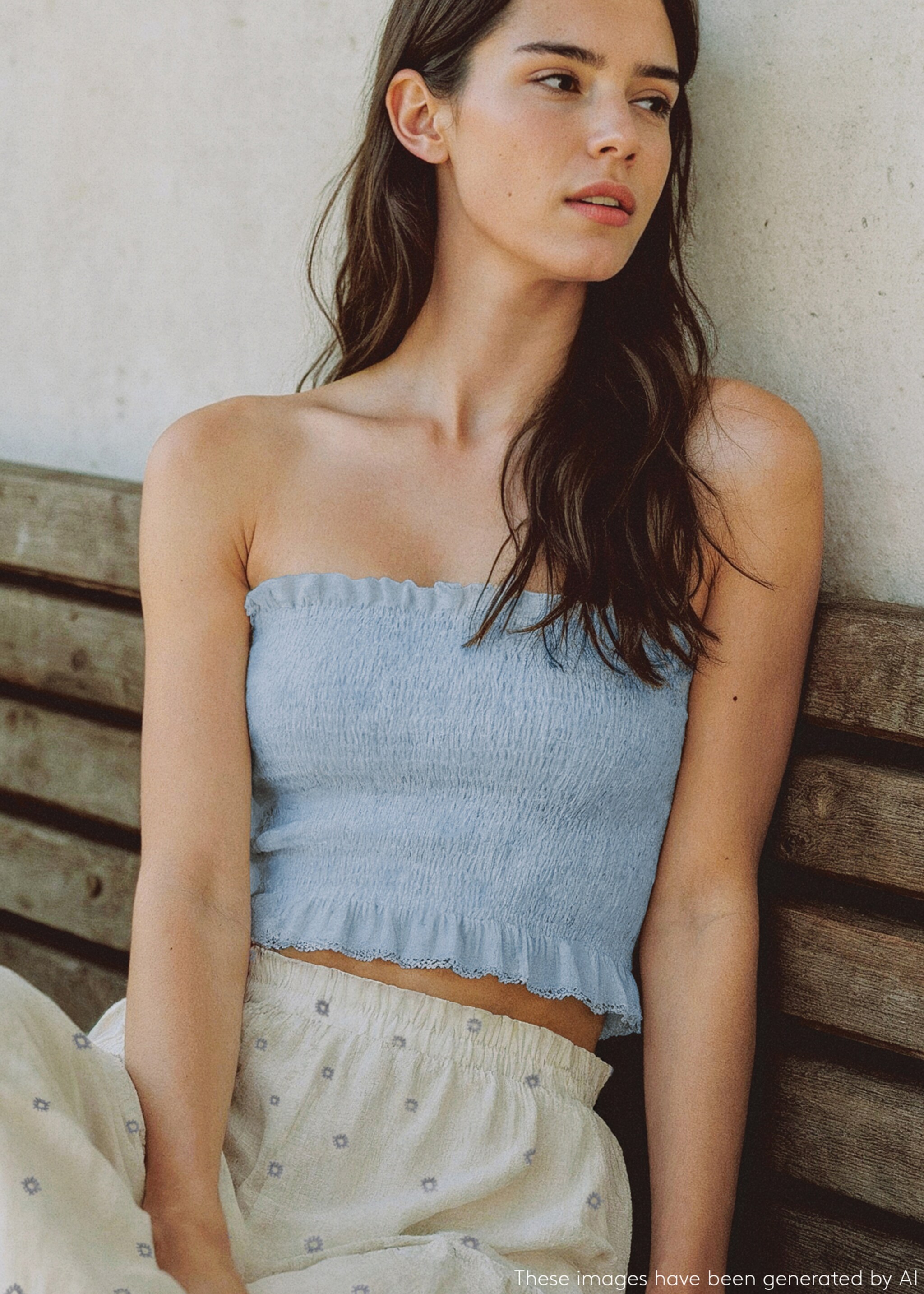 Ruched strapless top - Details of the article 5