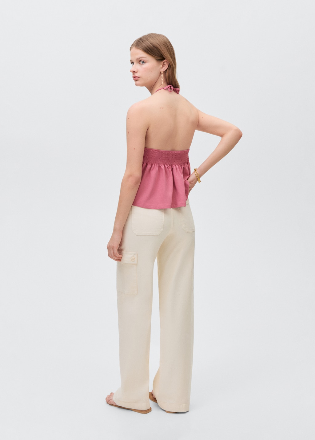 Ruffled top with bow