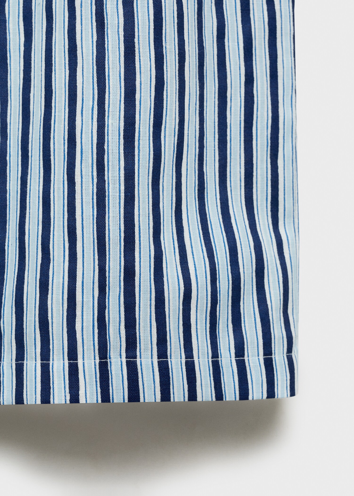 Straight striped trousers - Details of the article 0