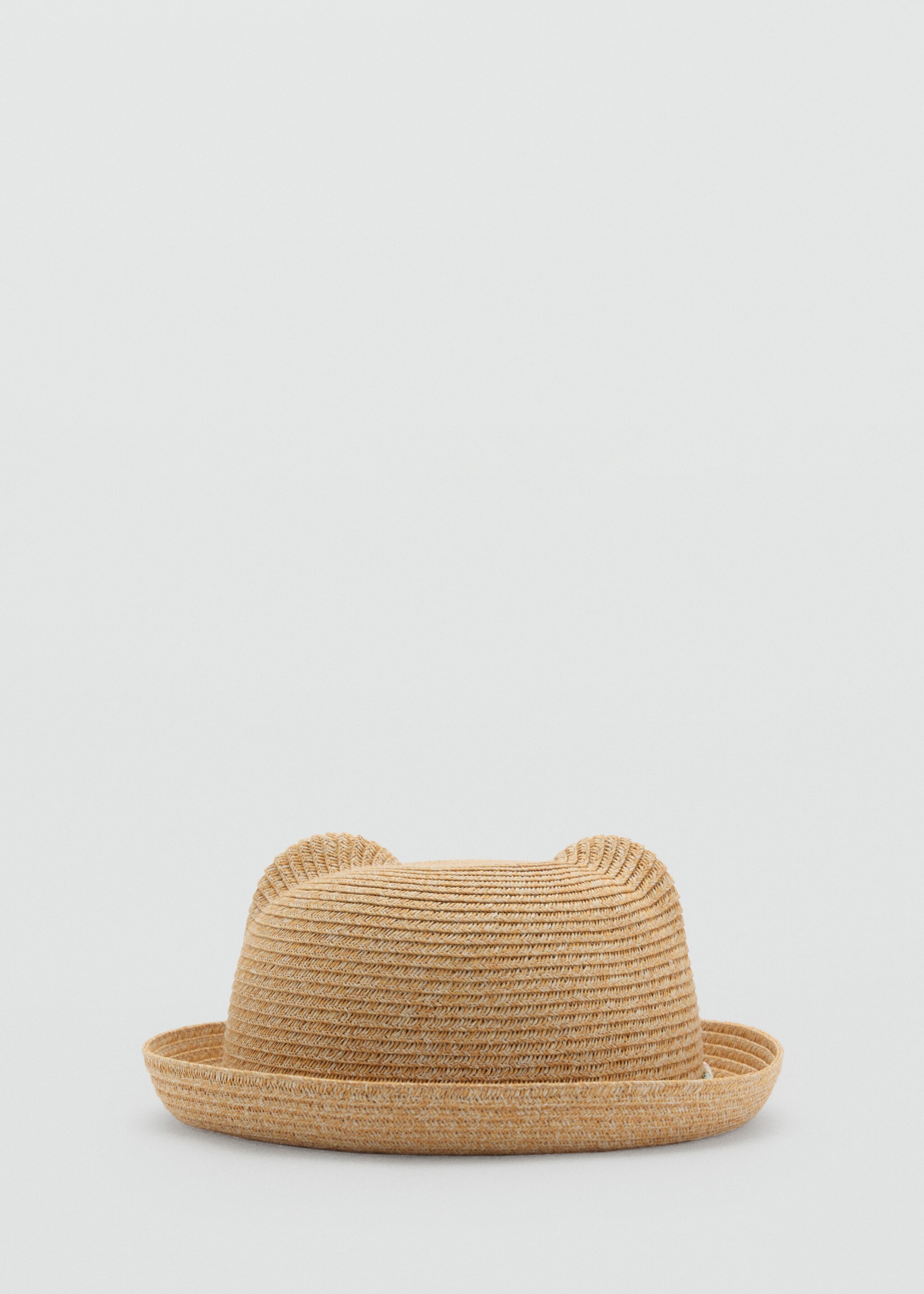 Natural fibre hat with little ears - Article without model
