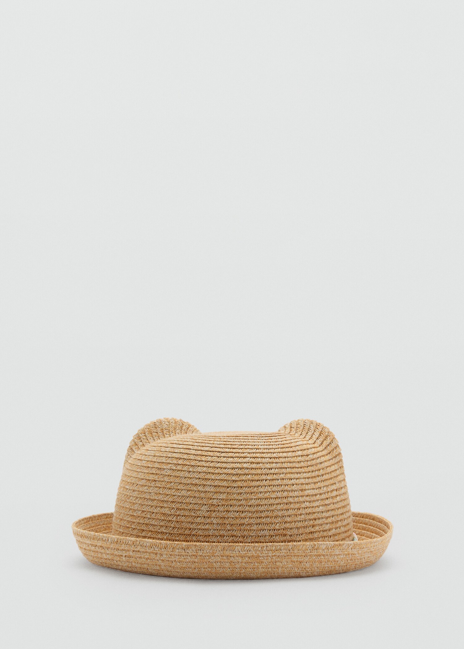 Natural fibre hat with little ears - Article without model
