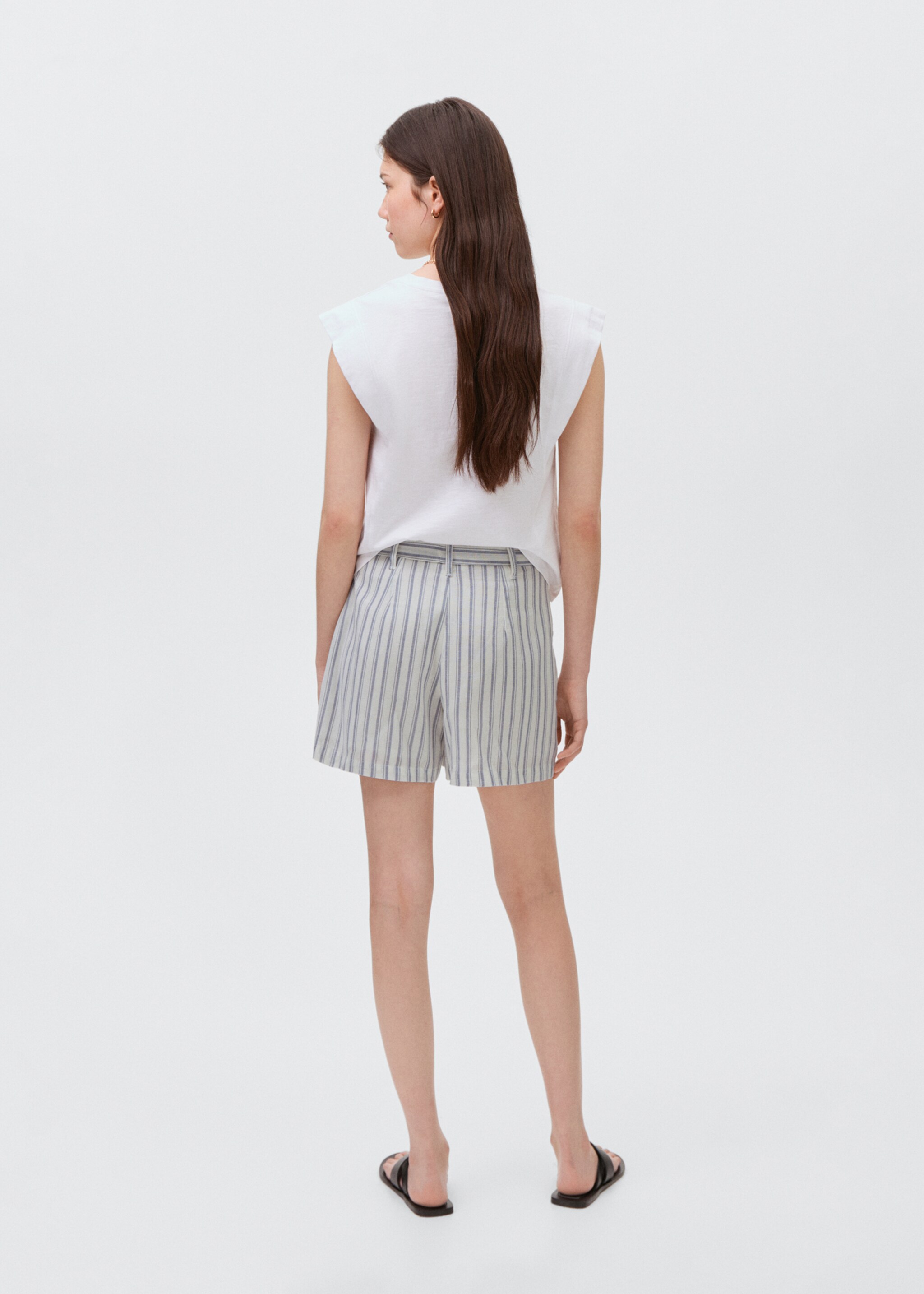 Short rayures coton - Verso de l’article