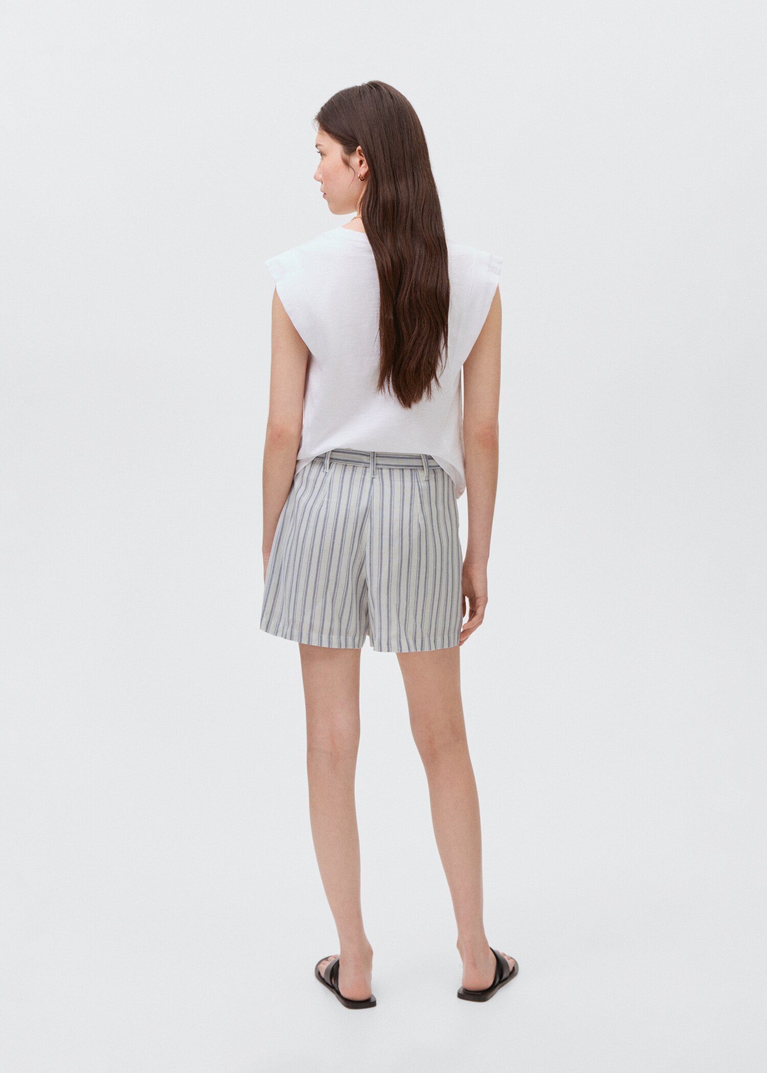 Short rayures coton - Verso de l’article